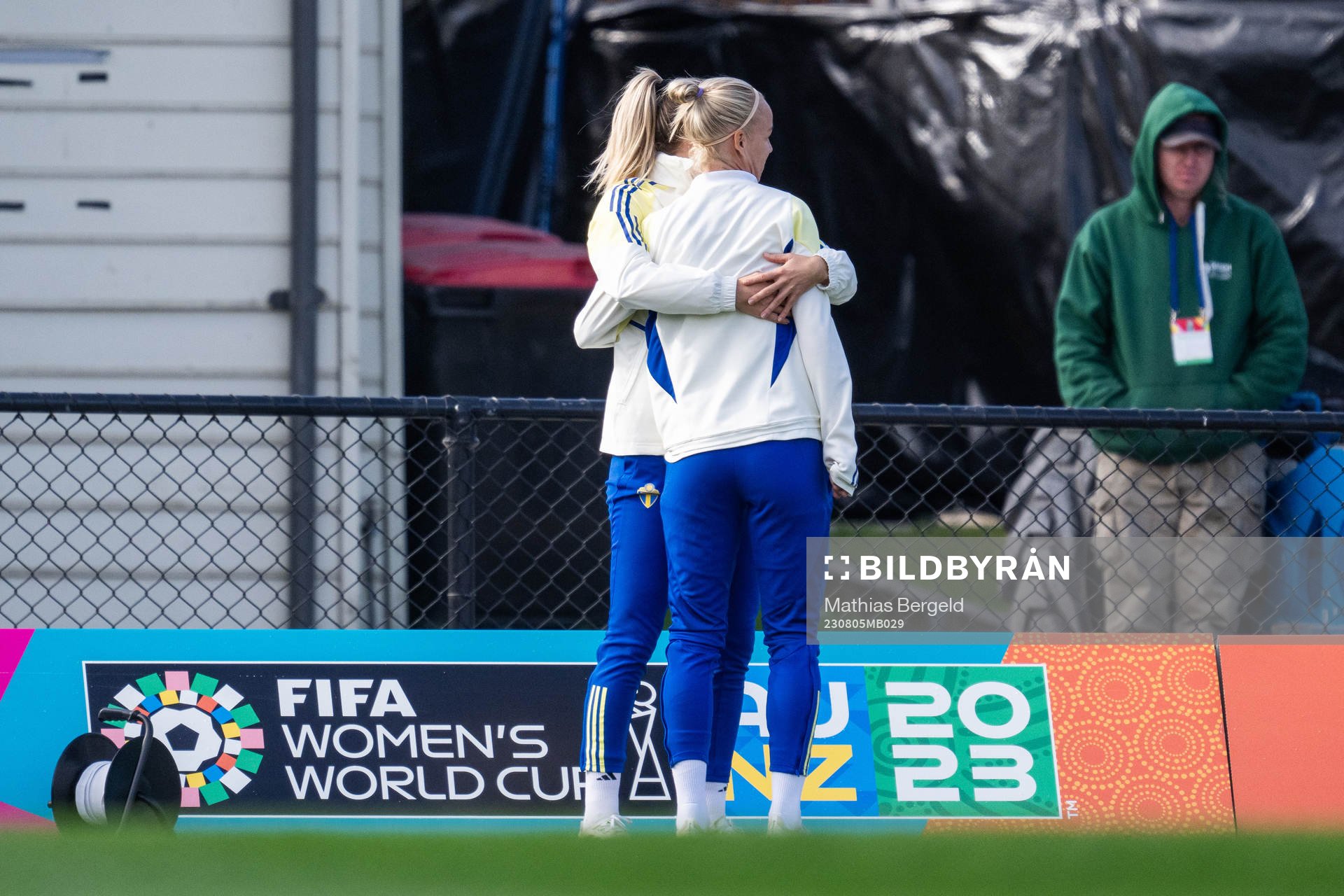 Linda Sembrant and Caroline Seger of the Swedish women's