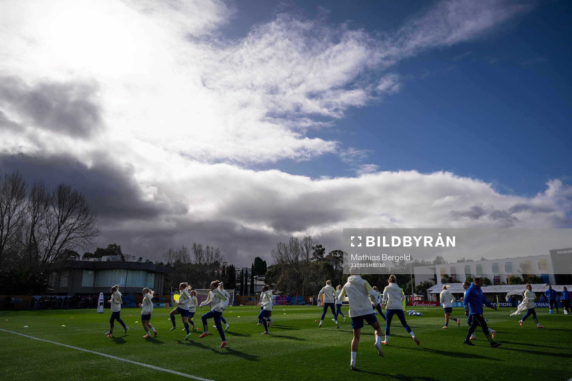 Players of the Swedish women's national football team at a