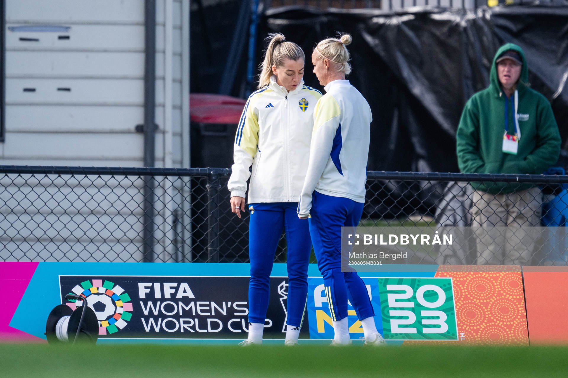 Linda Sembrant and Caroline Seger of the Swedish women's