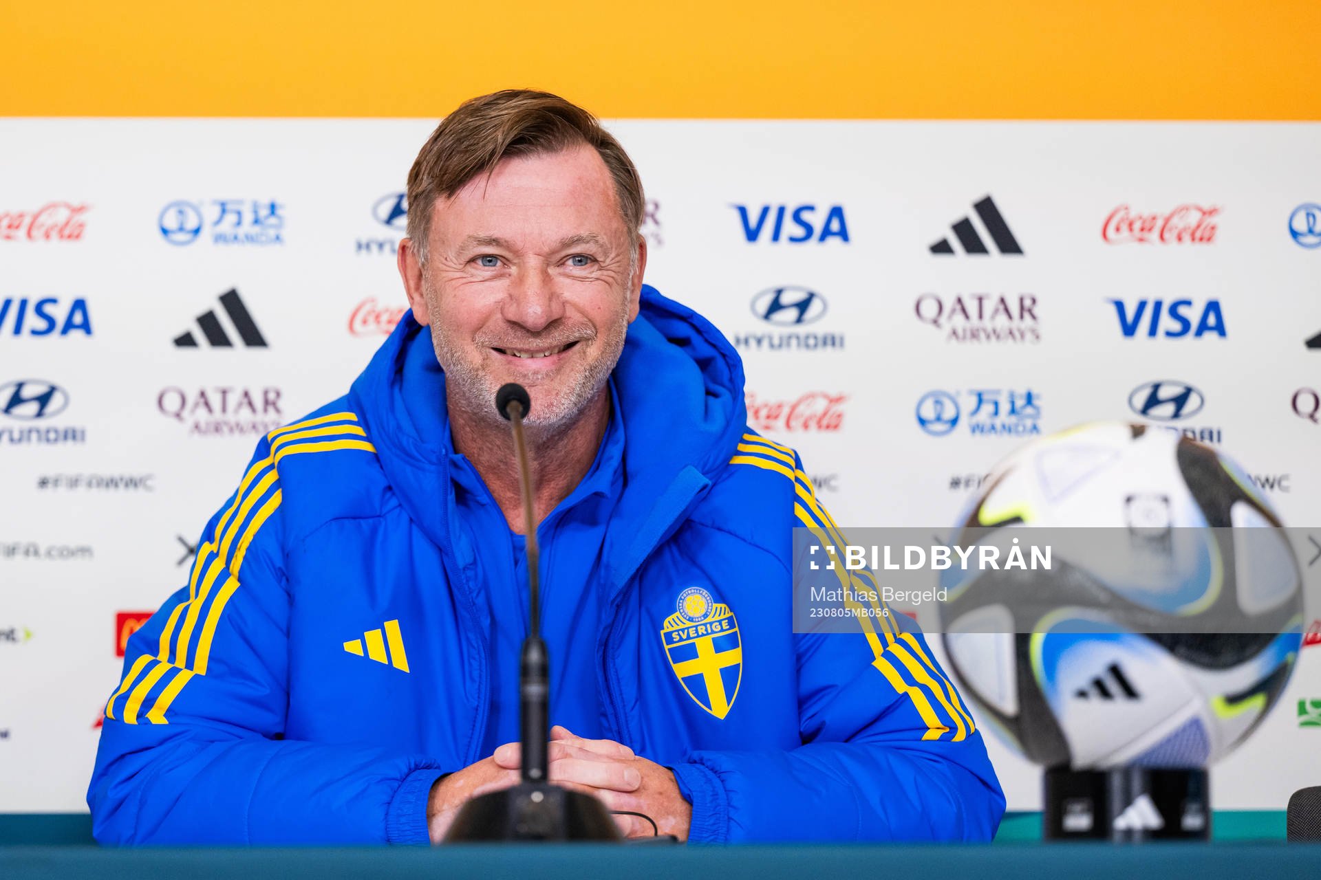 Head coach Peter Gerhardsson of the Swedish women's