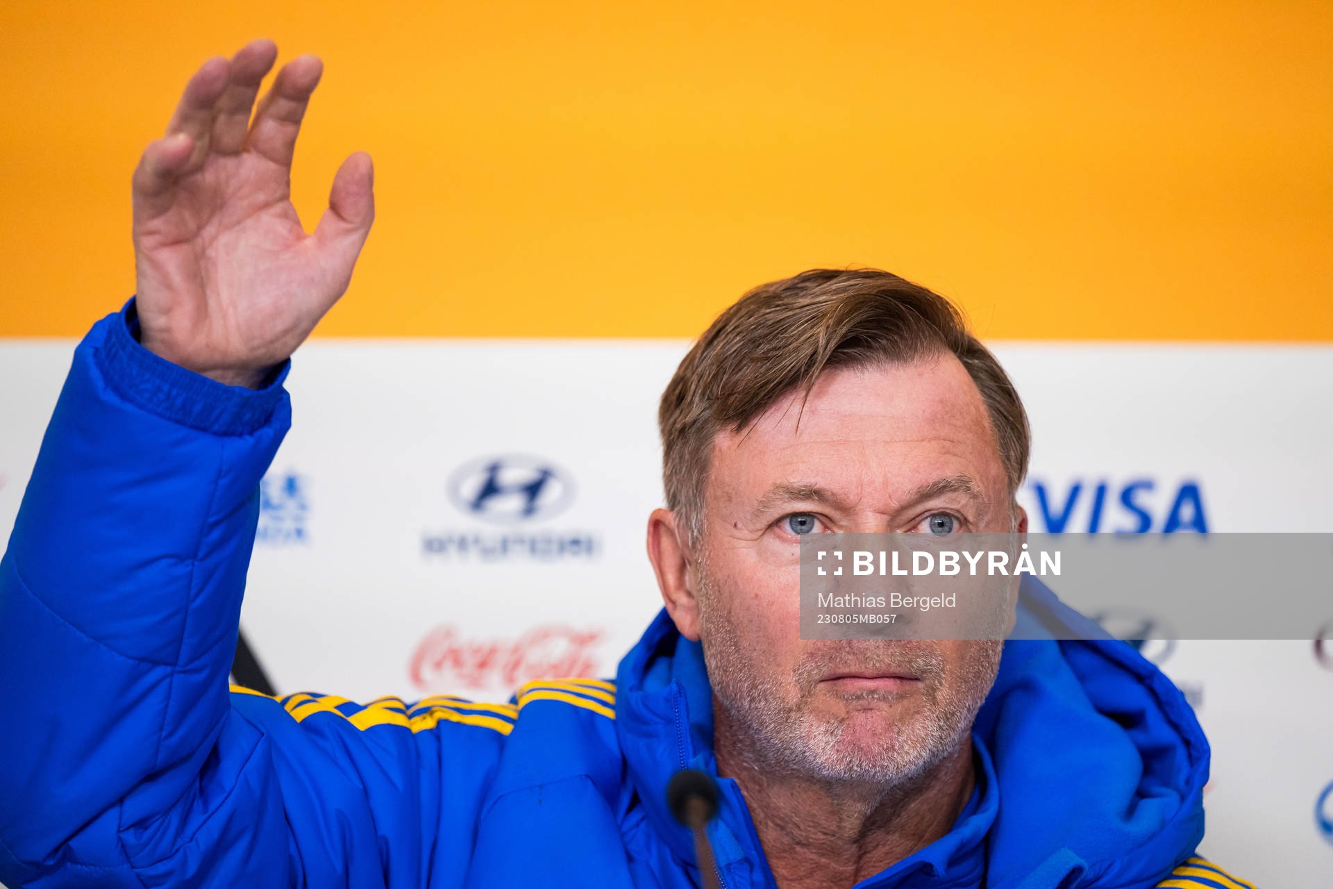 Head coach Peter Gerhardsson of the Swedish women's