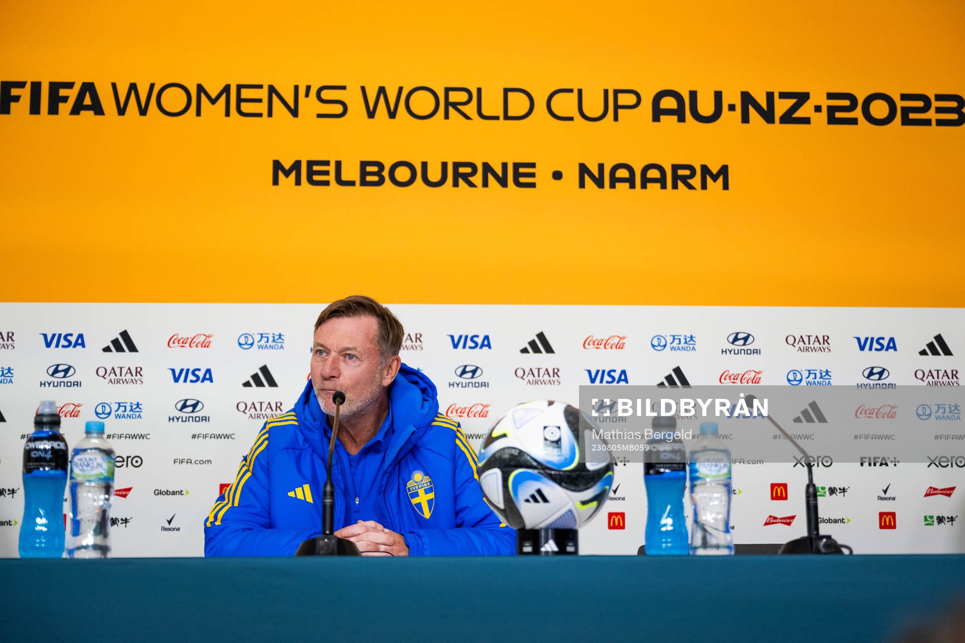 Head coach Peter Gerhardsson of the Swedish women's