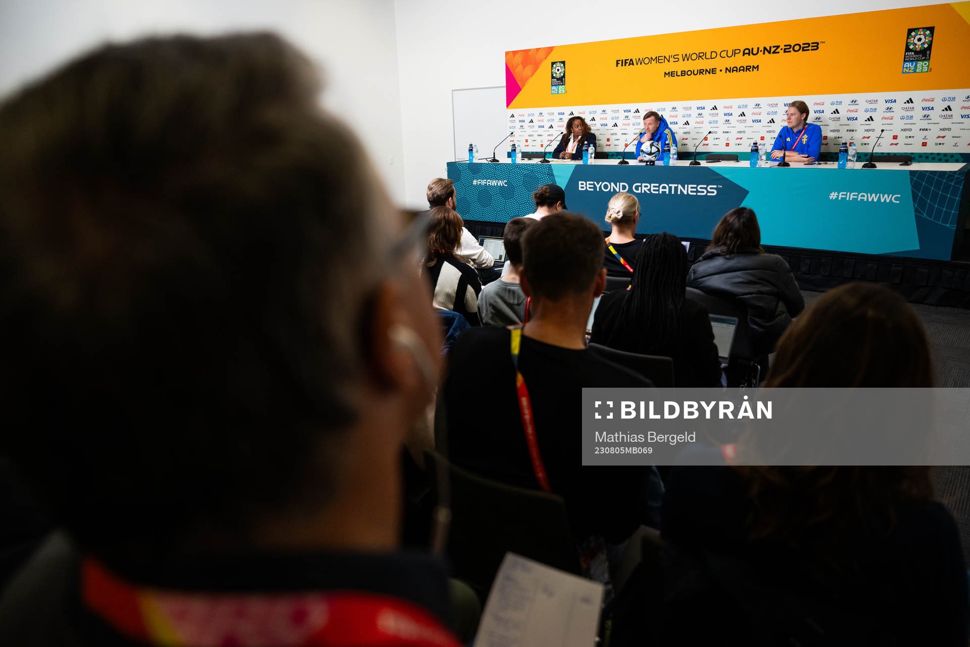 Head coach Peter Gerhardsson and Press officer Fredrik