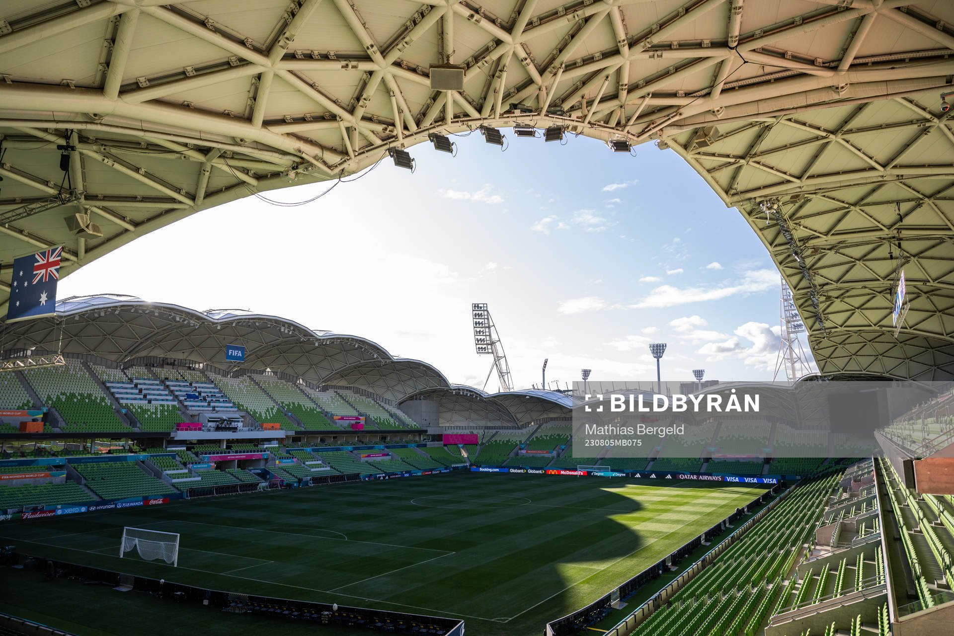 General interior view of Melbourne Rectangular Stadium