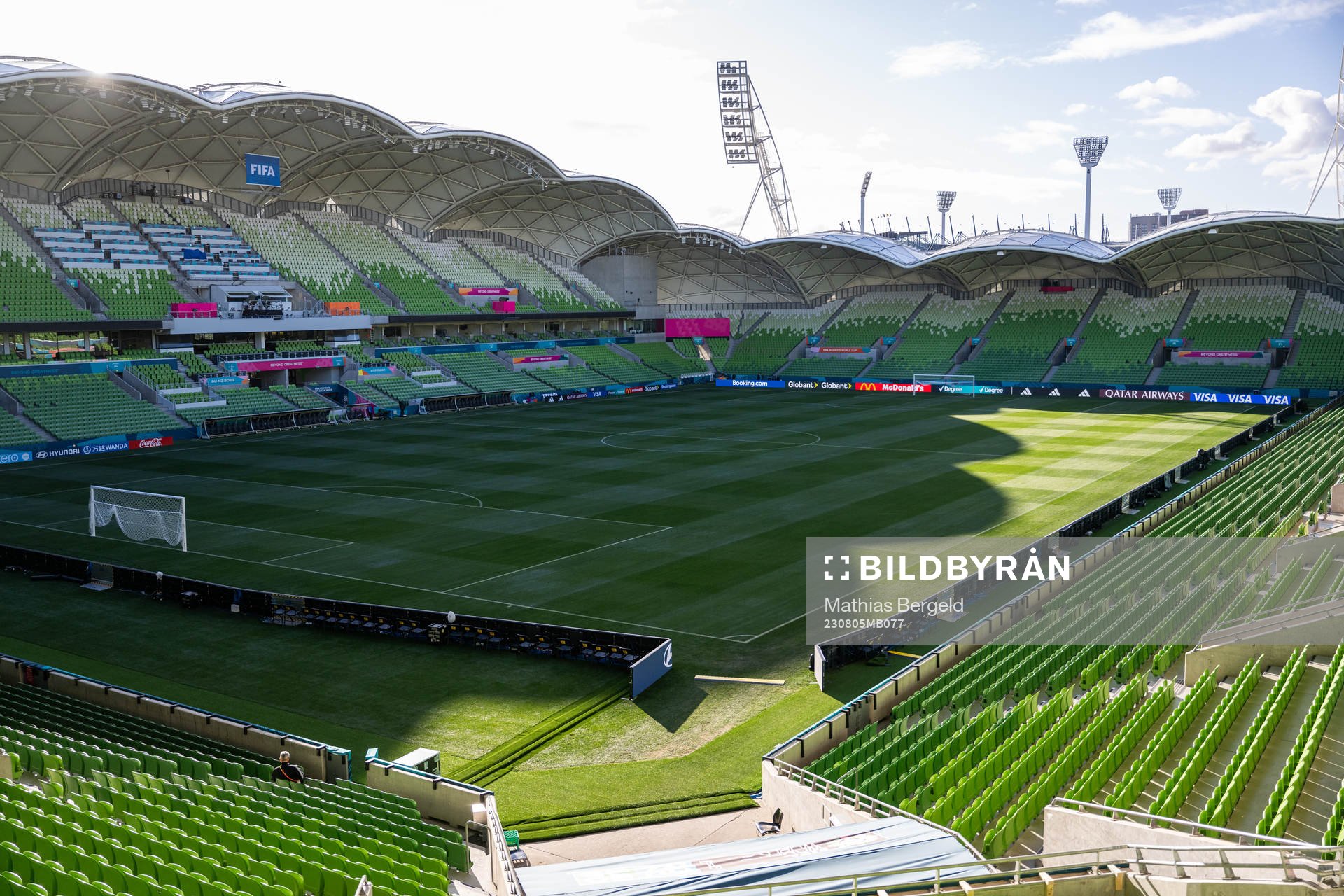 General interior view of Melbourne Rectangular Stadium
