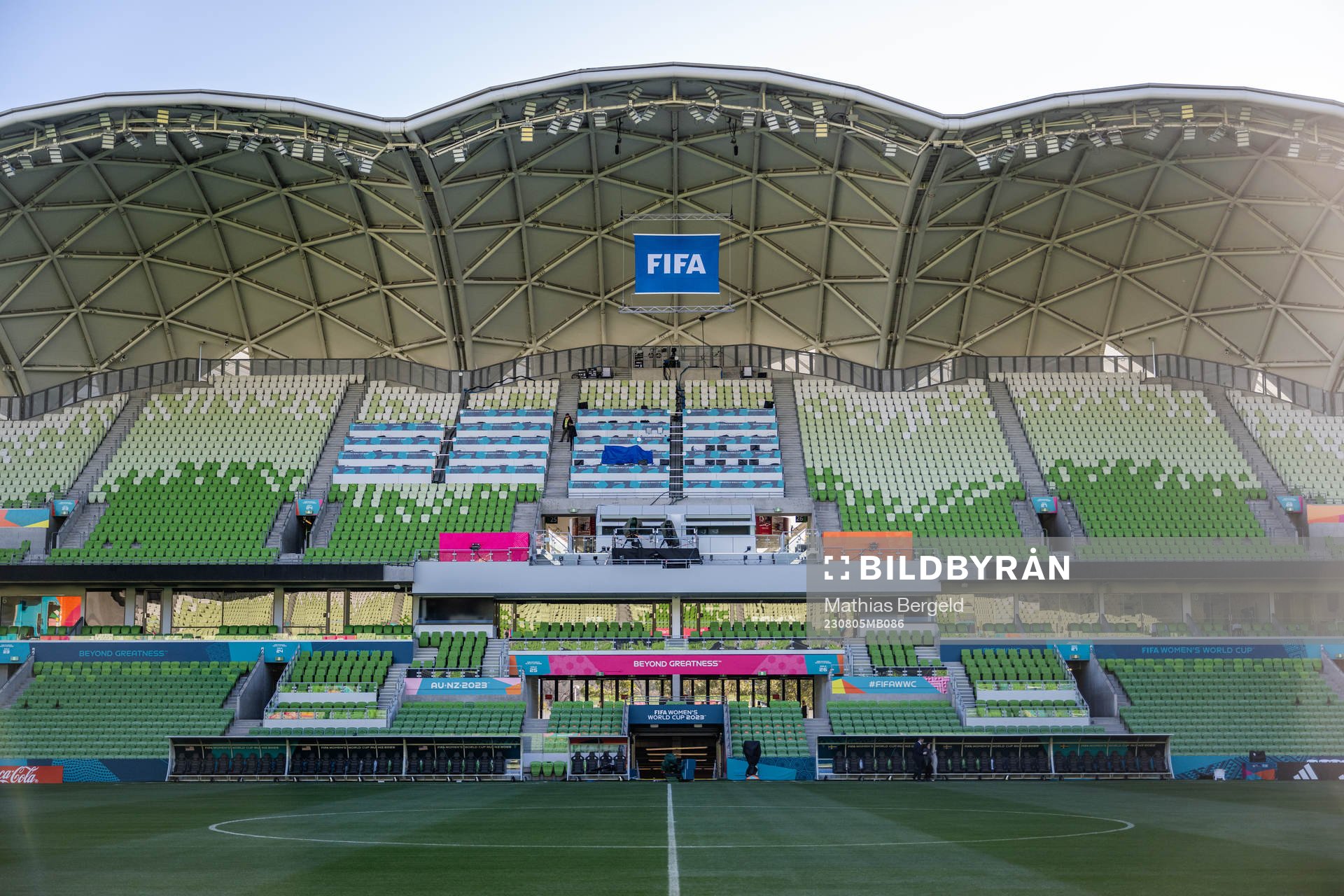 General interior view of Melbourne Rectangular Stadium