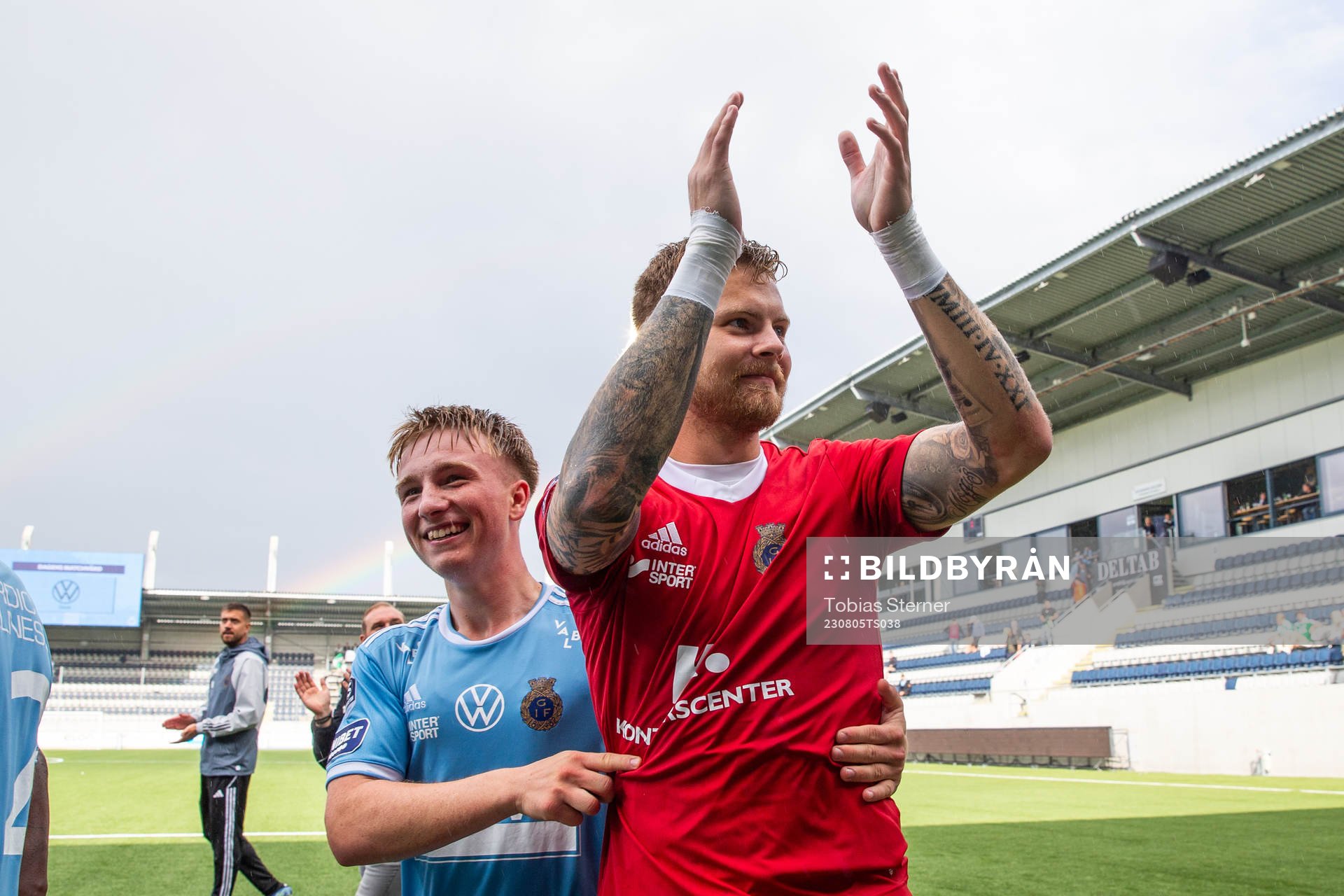 Gefles Constantino Capotondi och målvakt Robin Wallinder