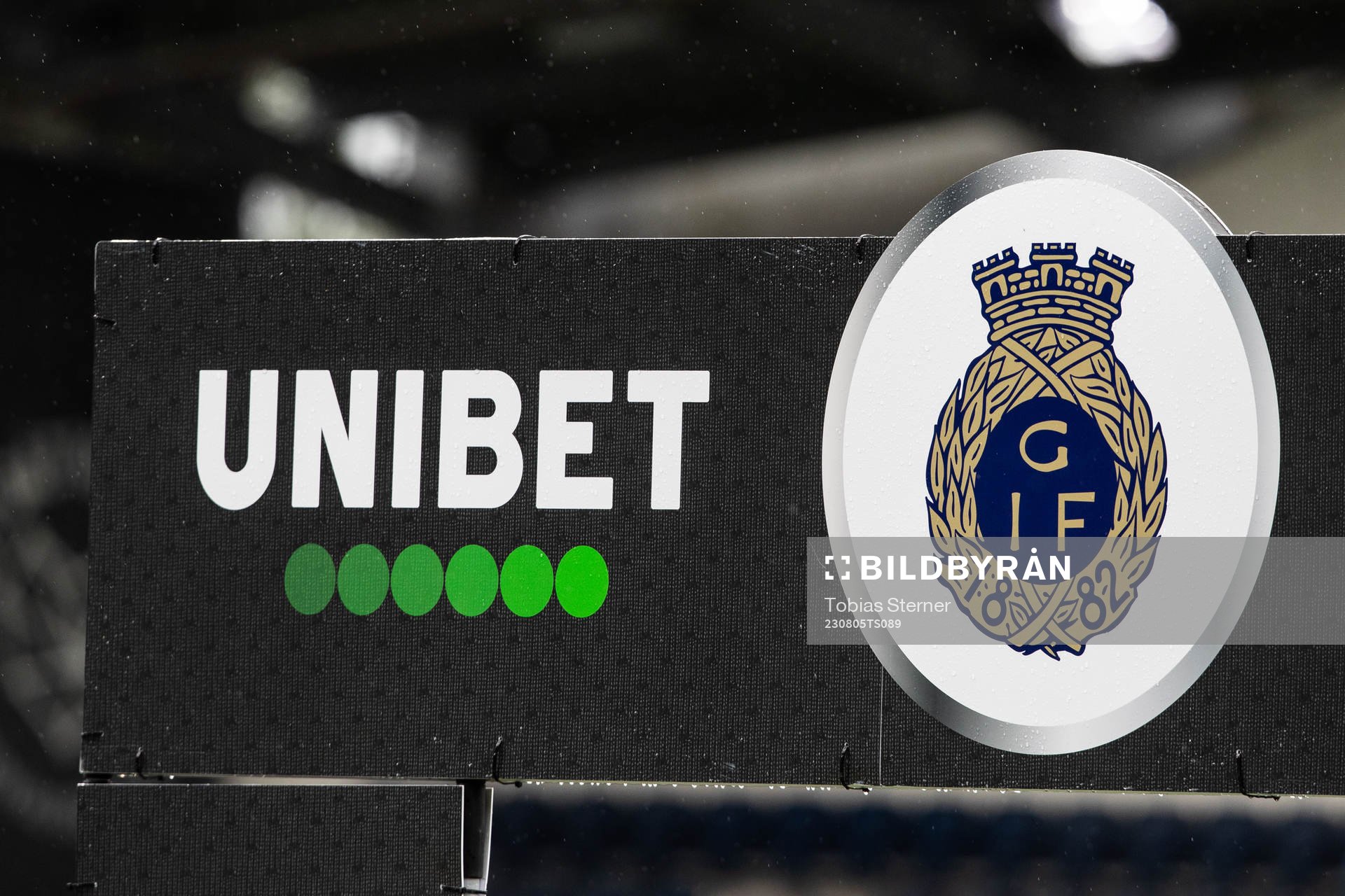 Gefles logga på en skylt
