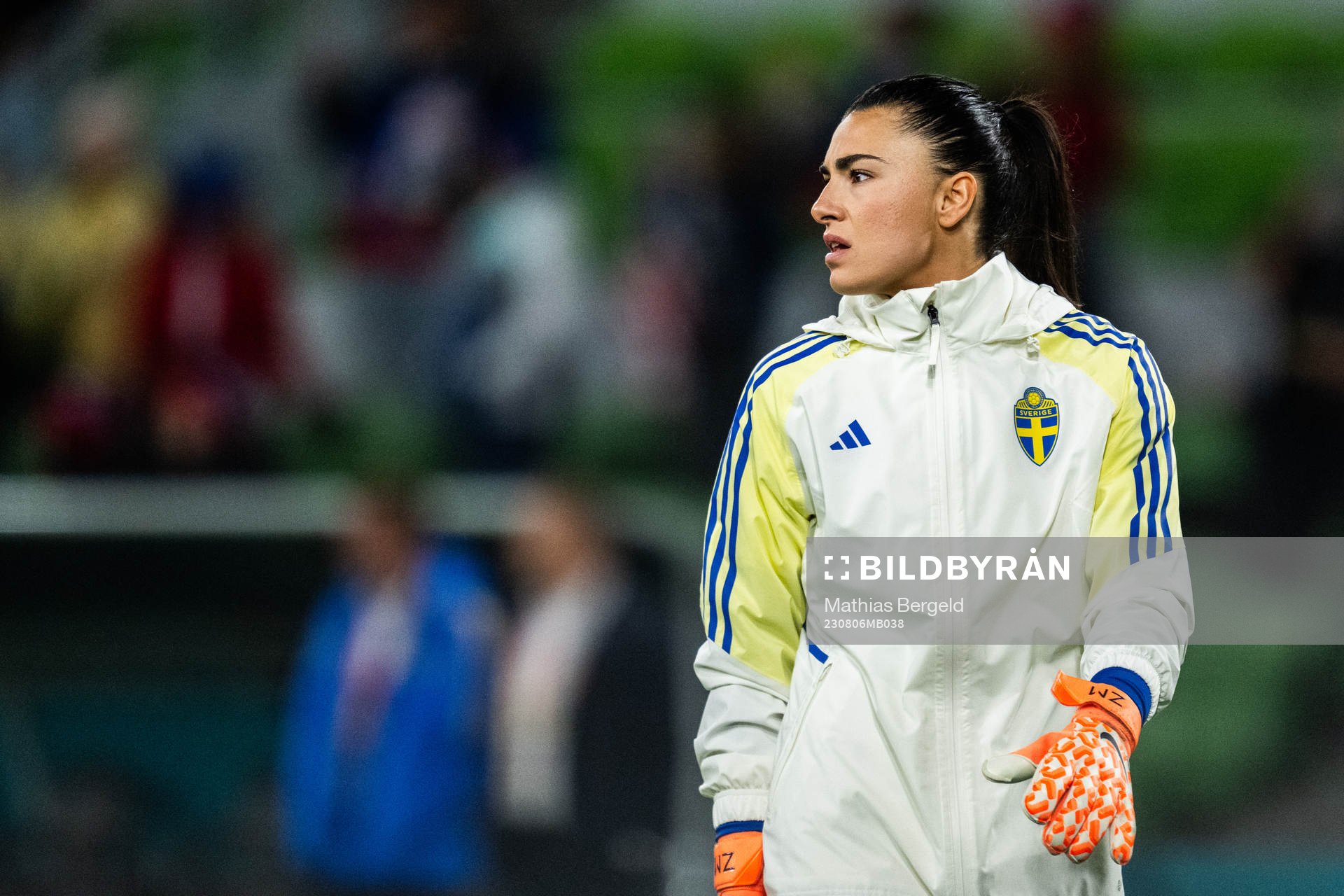 goalkeeper Zecira Musovic of Sweden