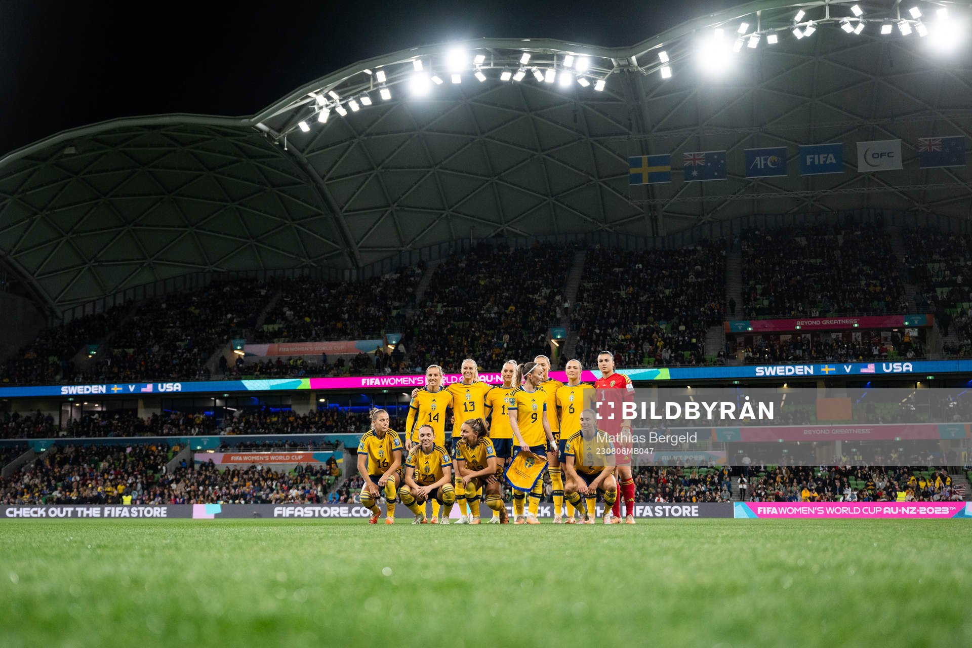 The starting eleven of Sweden