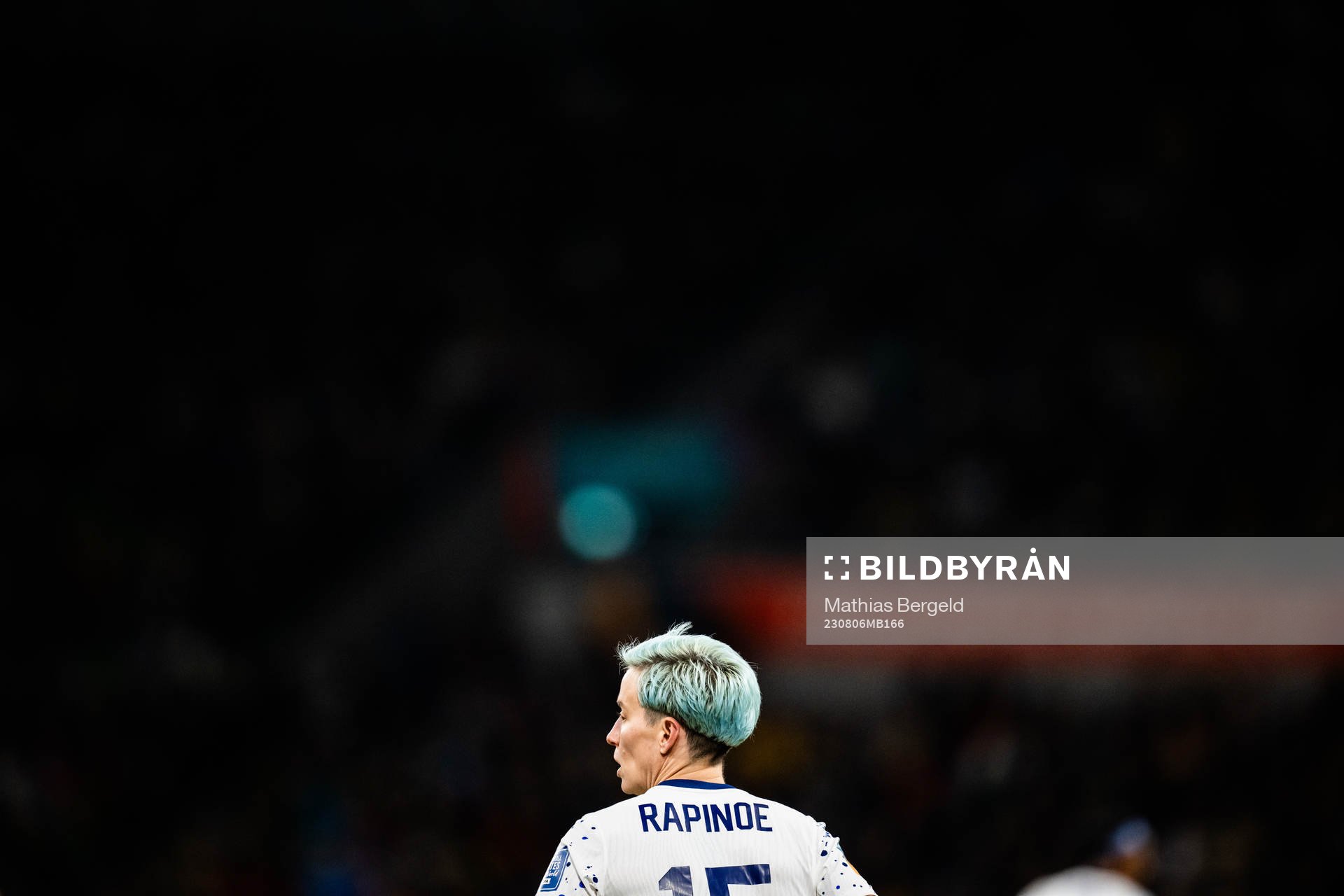 Megan Rapinoe of USA during the FIFA Women's World Cup round of 16 football match between Sweden and USA on August 6, 2023 in Melbourne.