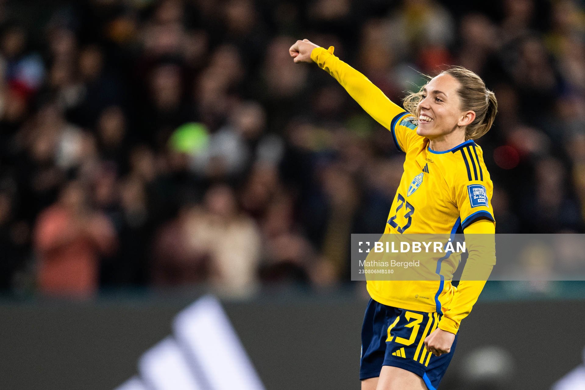 Elin Rubensson of Sweden celebrate