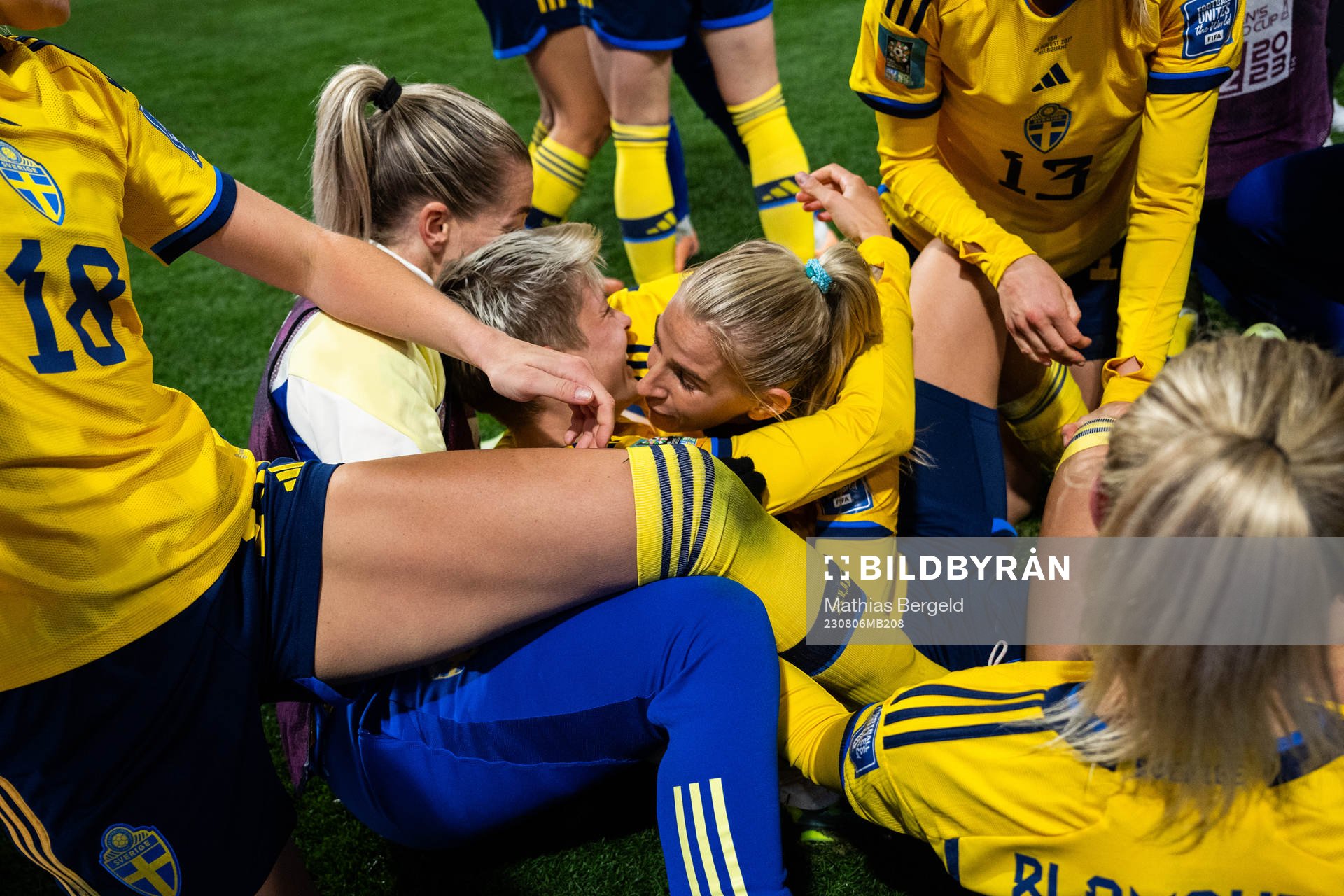 Linda Sembrant, Lina Hurtig and Sofia Jakobsson of Sweden