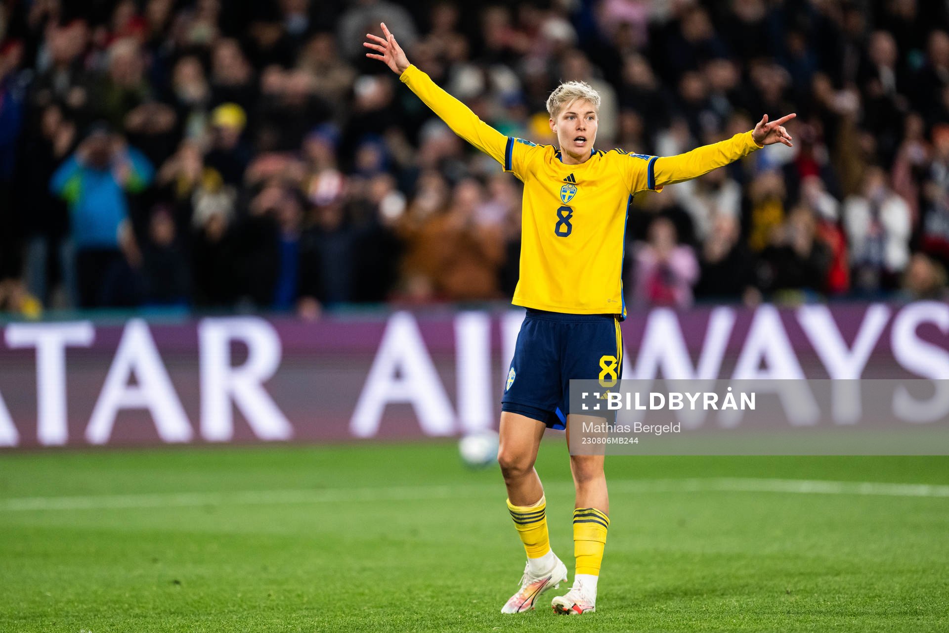 Lina Hurtig of Sweden reacts