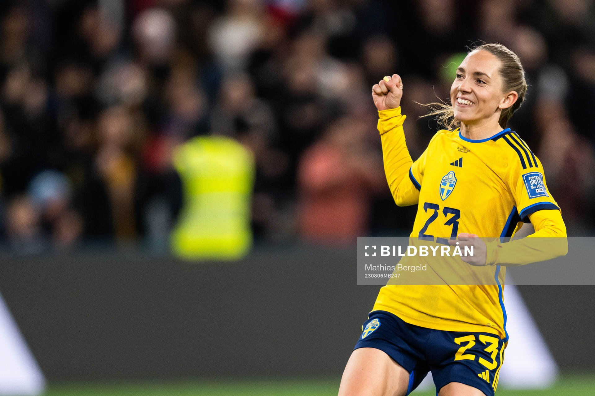 Elin Rubensson of Sweden celebrate