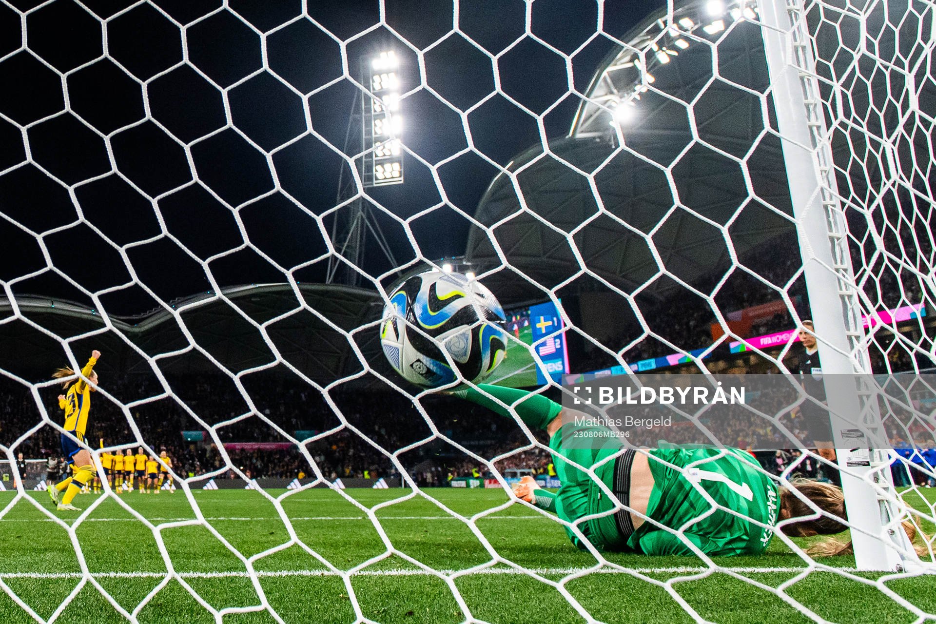 Elin Rubensson of Sweden celebrates