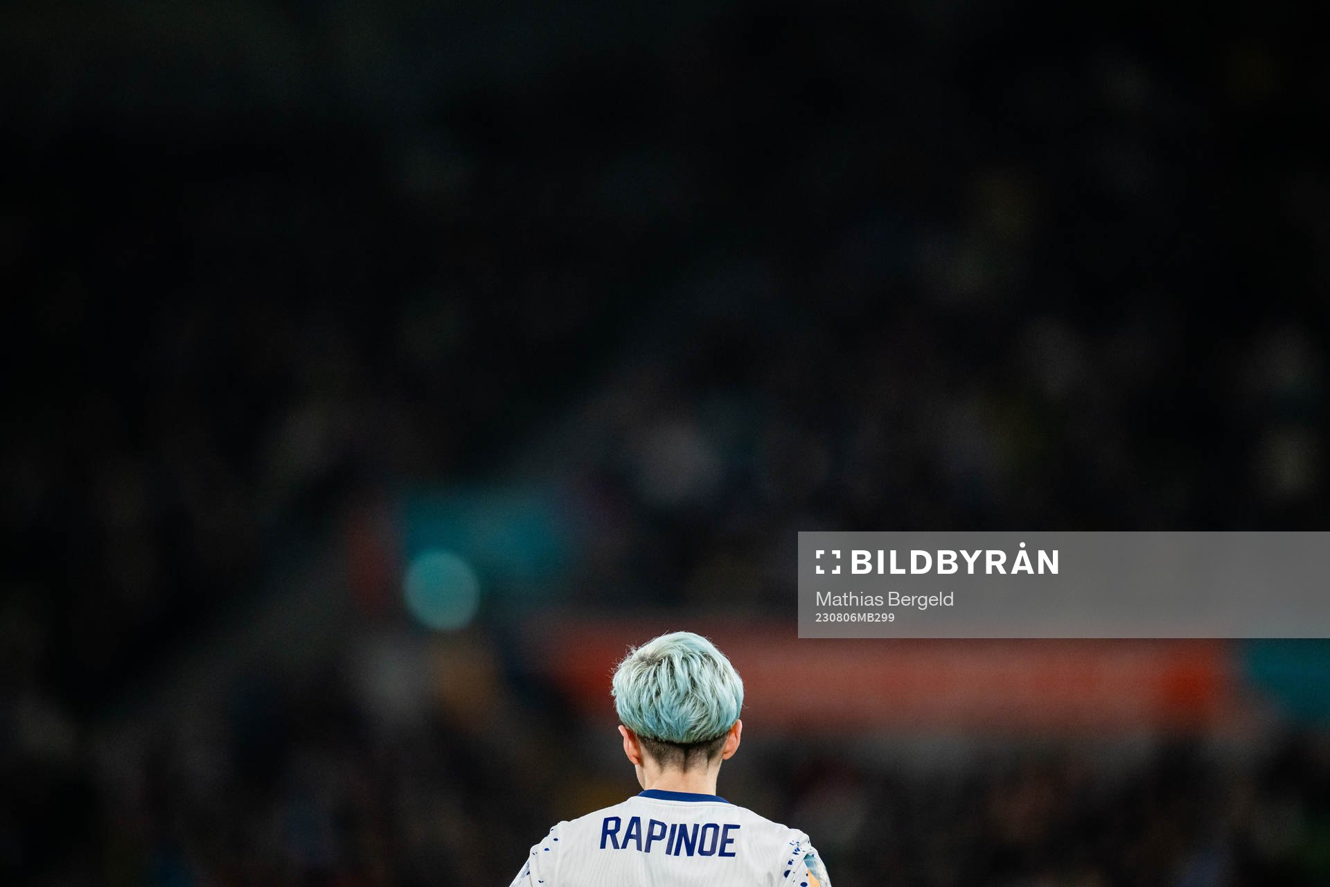 Megan Rapinoe of USA during the FIFA Women's World Cup round of 16 football match between Sweden and USA on August 6, 2023 in Melbourne.