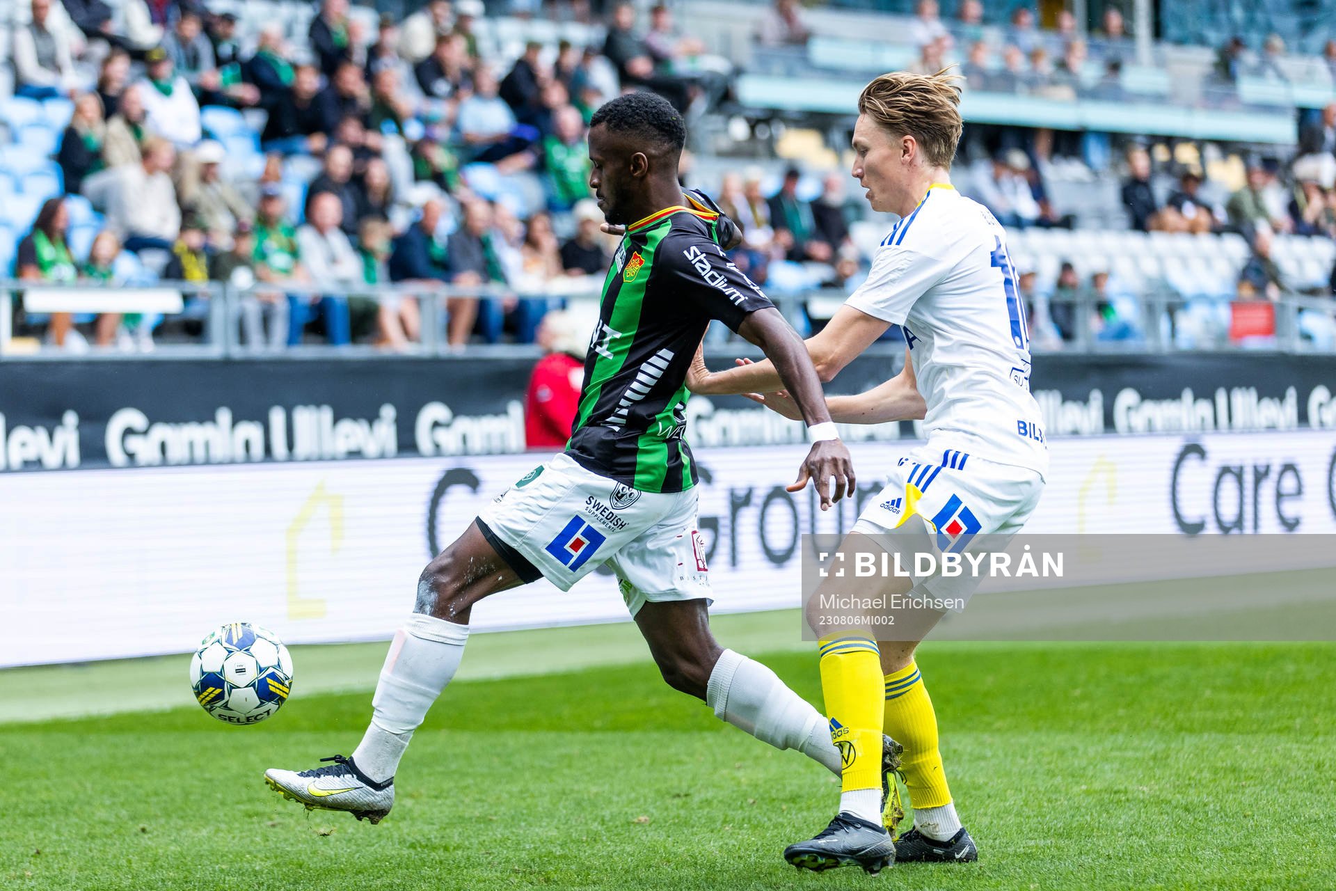 under fotbollsmatchen i Superettan mellan GAIS och GIF