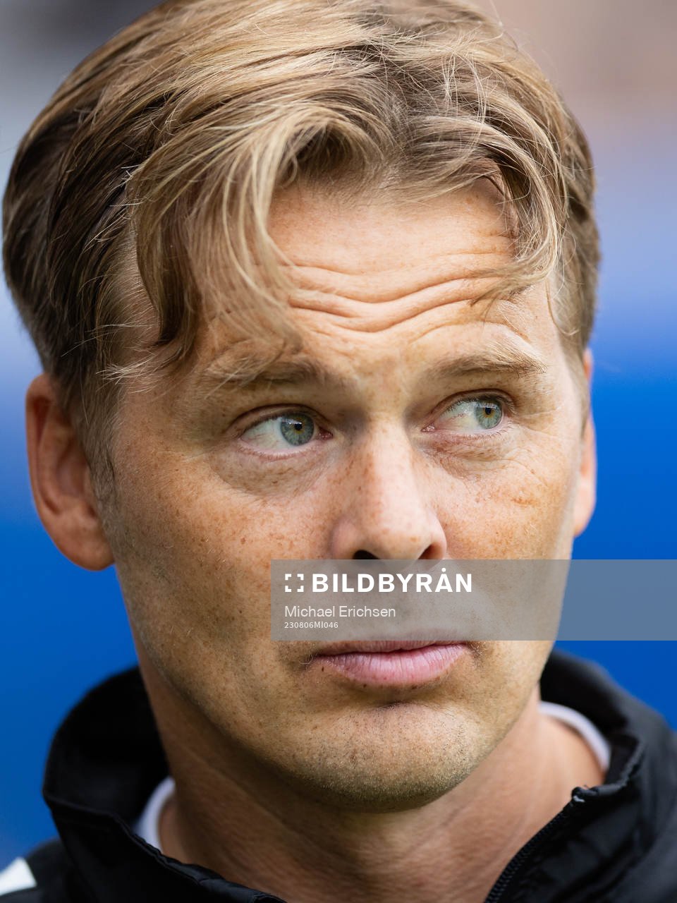 GAIS tränare Fredrik Holmberg innan fotbollsmatchen i