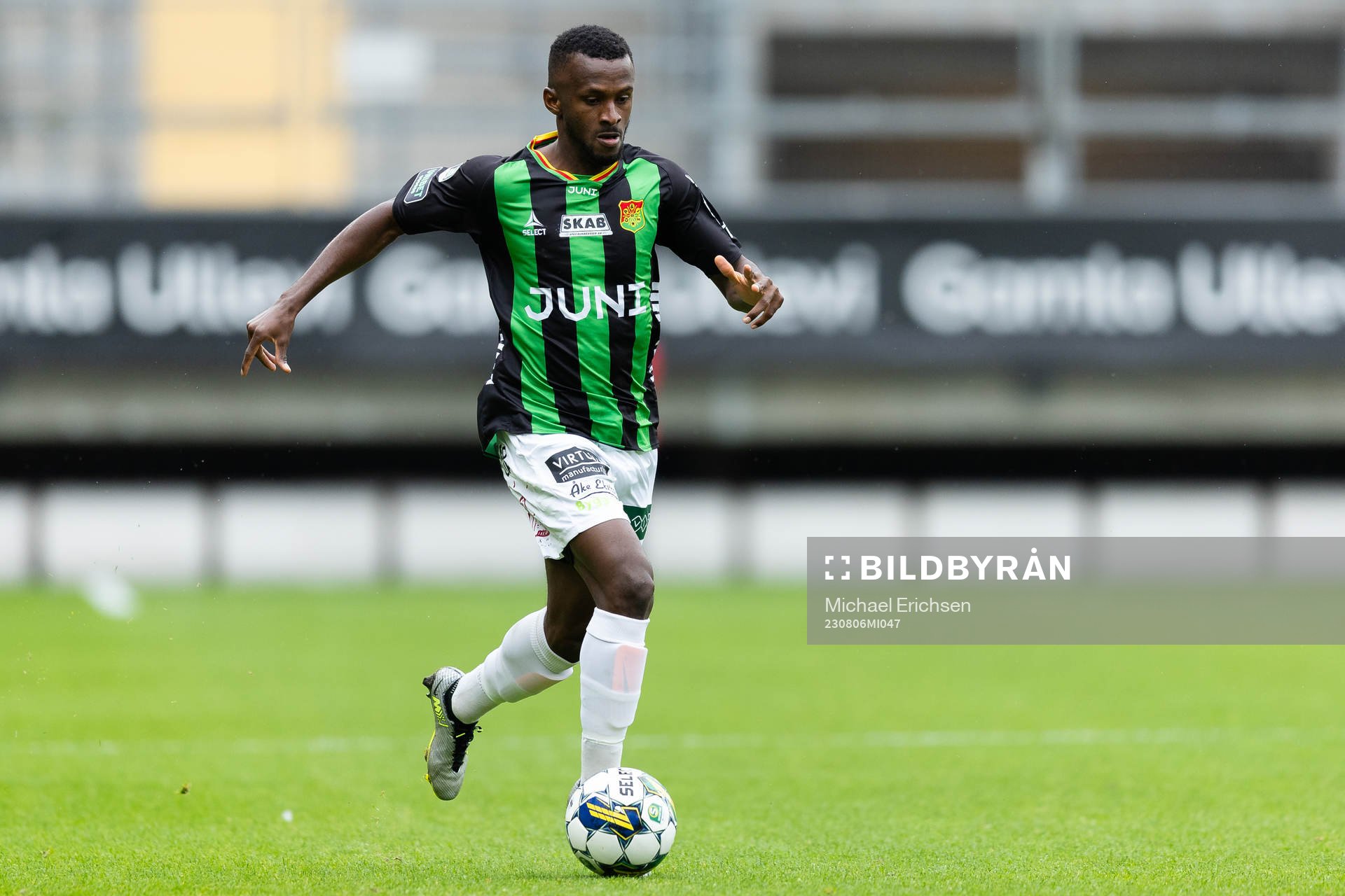 GAIS Richard Emeka Friday  innan fotbollsmatchen i