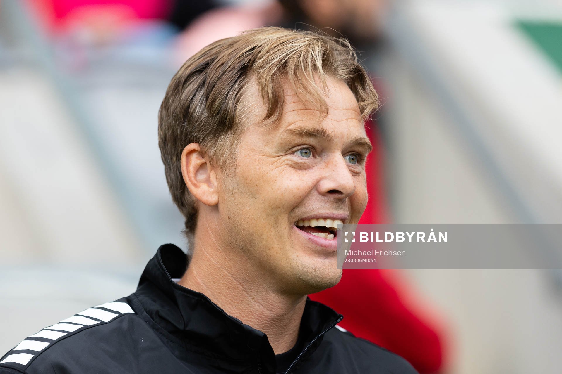 GAIS tränare Fredrik Holmberg innan fotbollsmatchen i