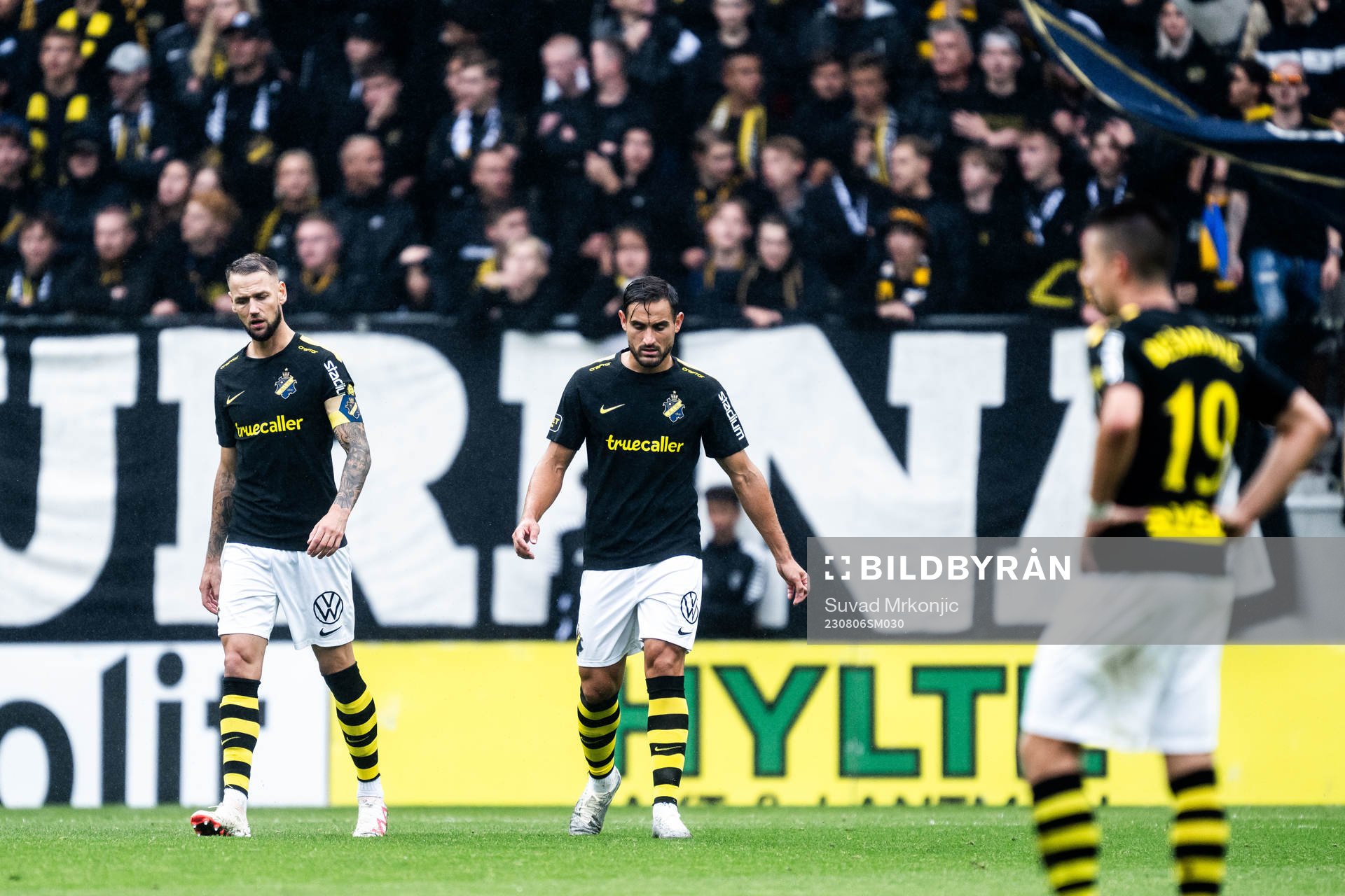 AIKs Alexander Milosevic och Sotirios Papagiannopoulos