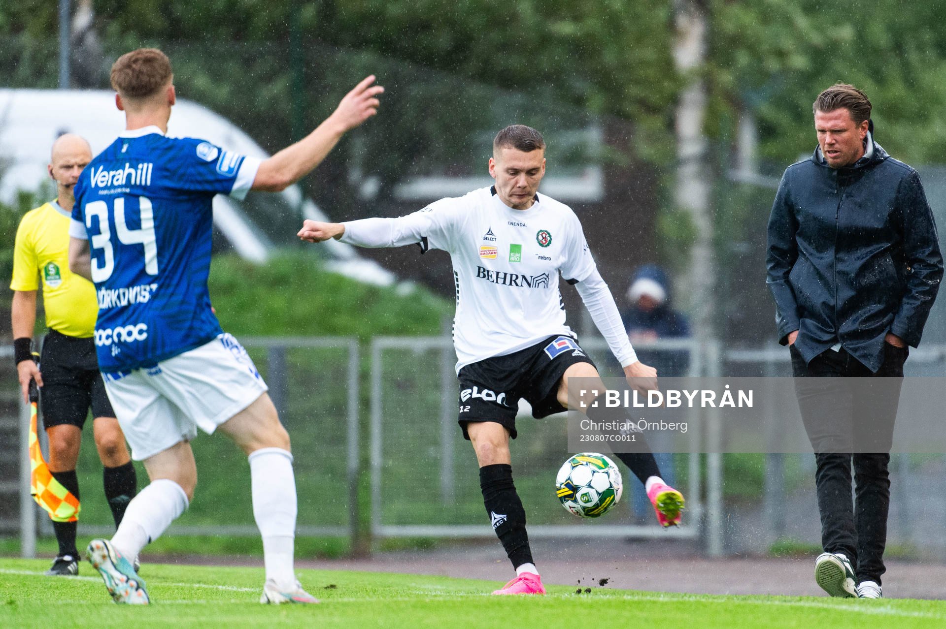 Örebros Jake Larsson och huvudtränare Christian Järdler
