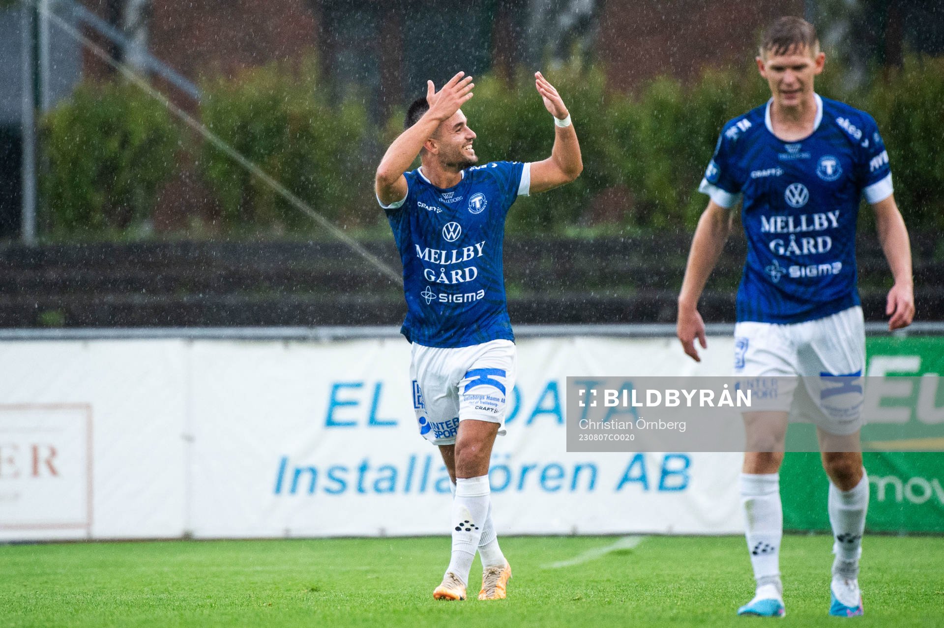 Trelleborgs Haris Brkic jublar