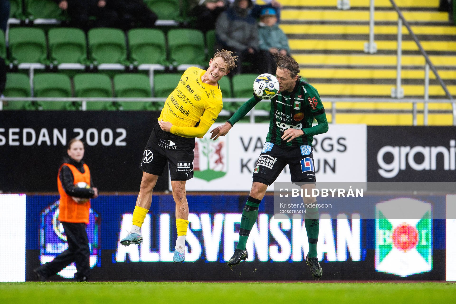 Mjällbys Max Fenger och Varbergs Joakim Lindner