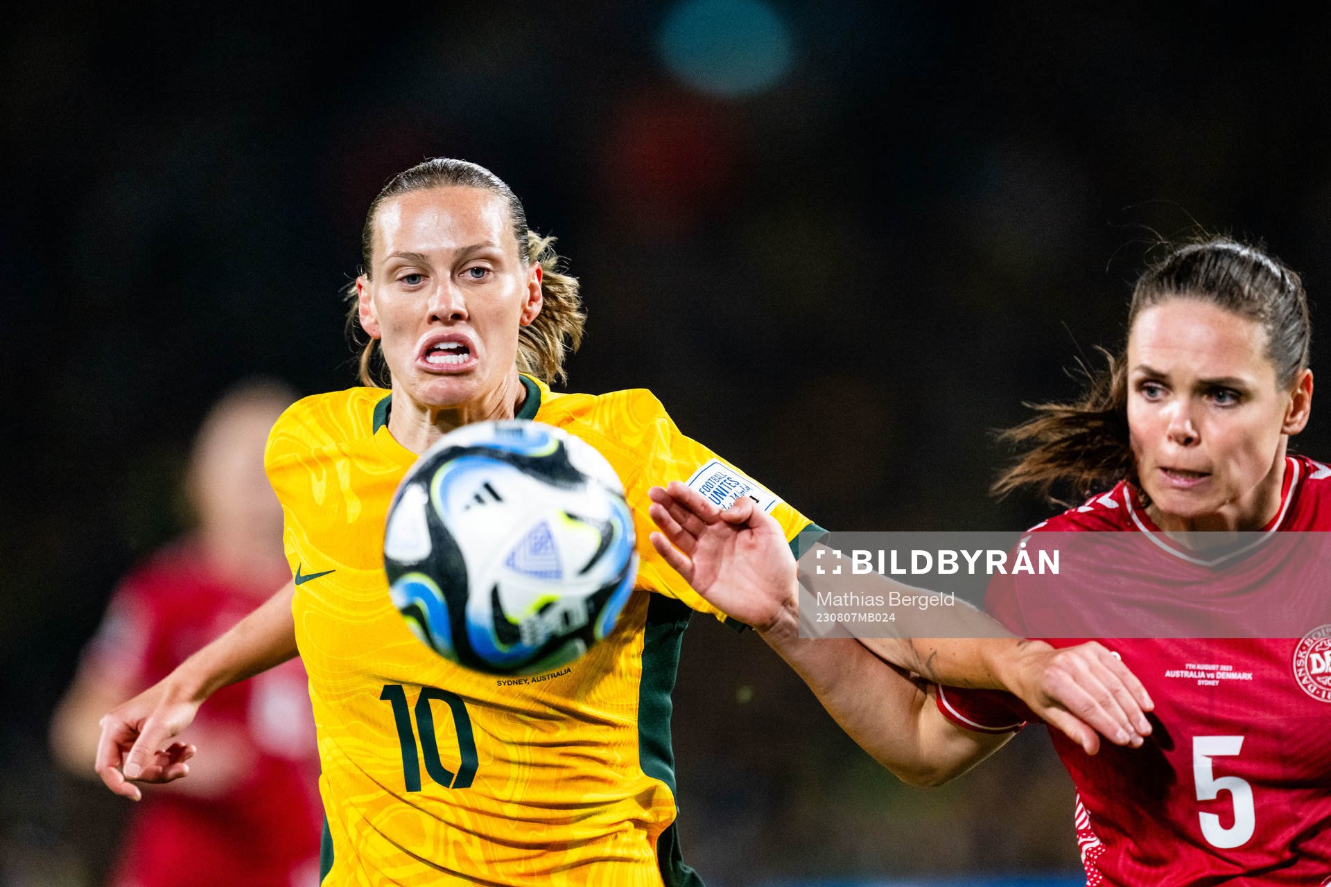 Emily van Egmond of Australia and Simone Boye of Denmark