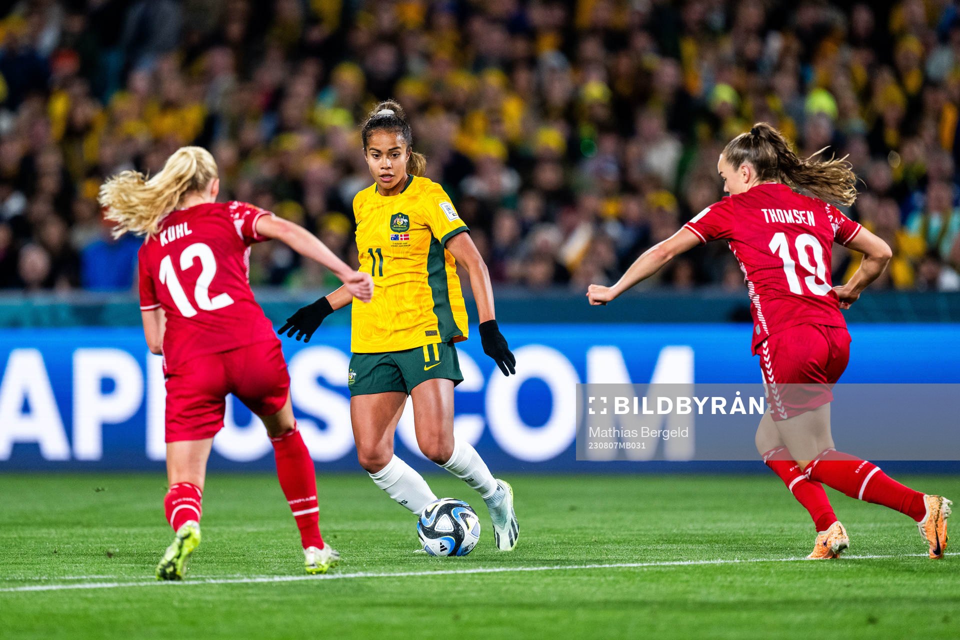 Kathrine Kuhl and Janni Thomsen of Denmark against Mary