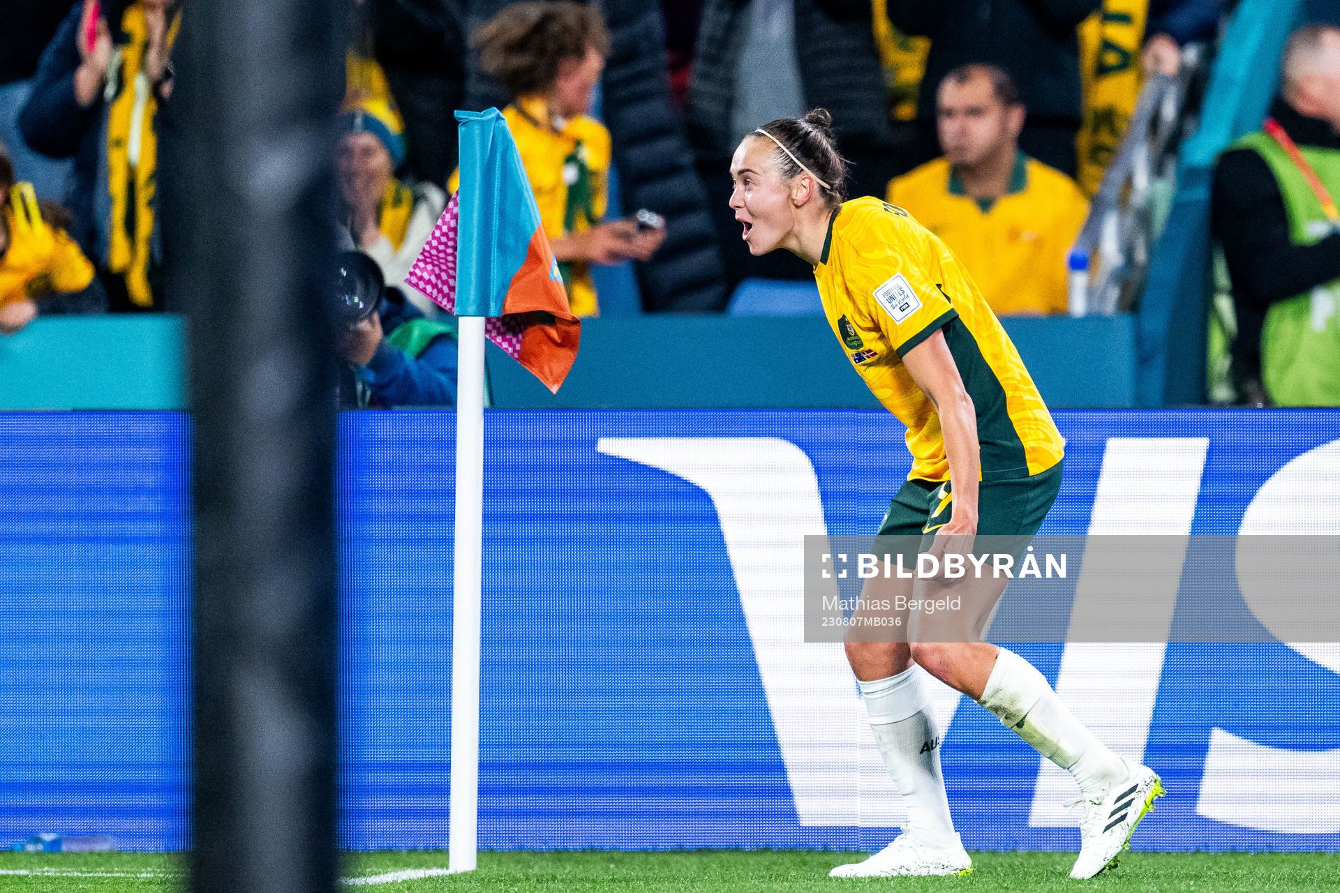 Caitlin Foord of Australia celebrates