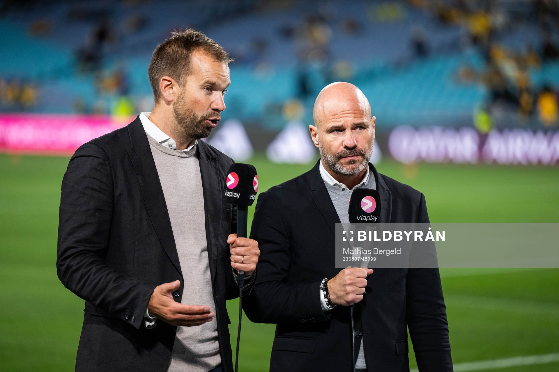 Pär Lagerström och Claes Andersson of Swedish broadcaster