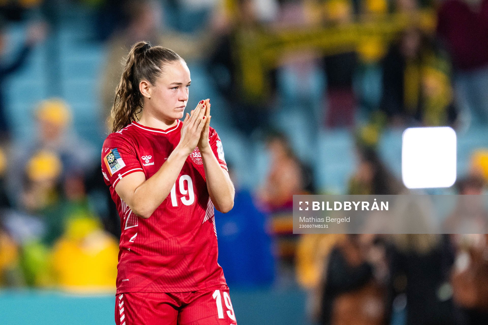 Janni Thomsen of Denmark looks dejected