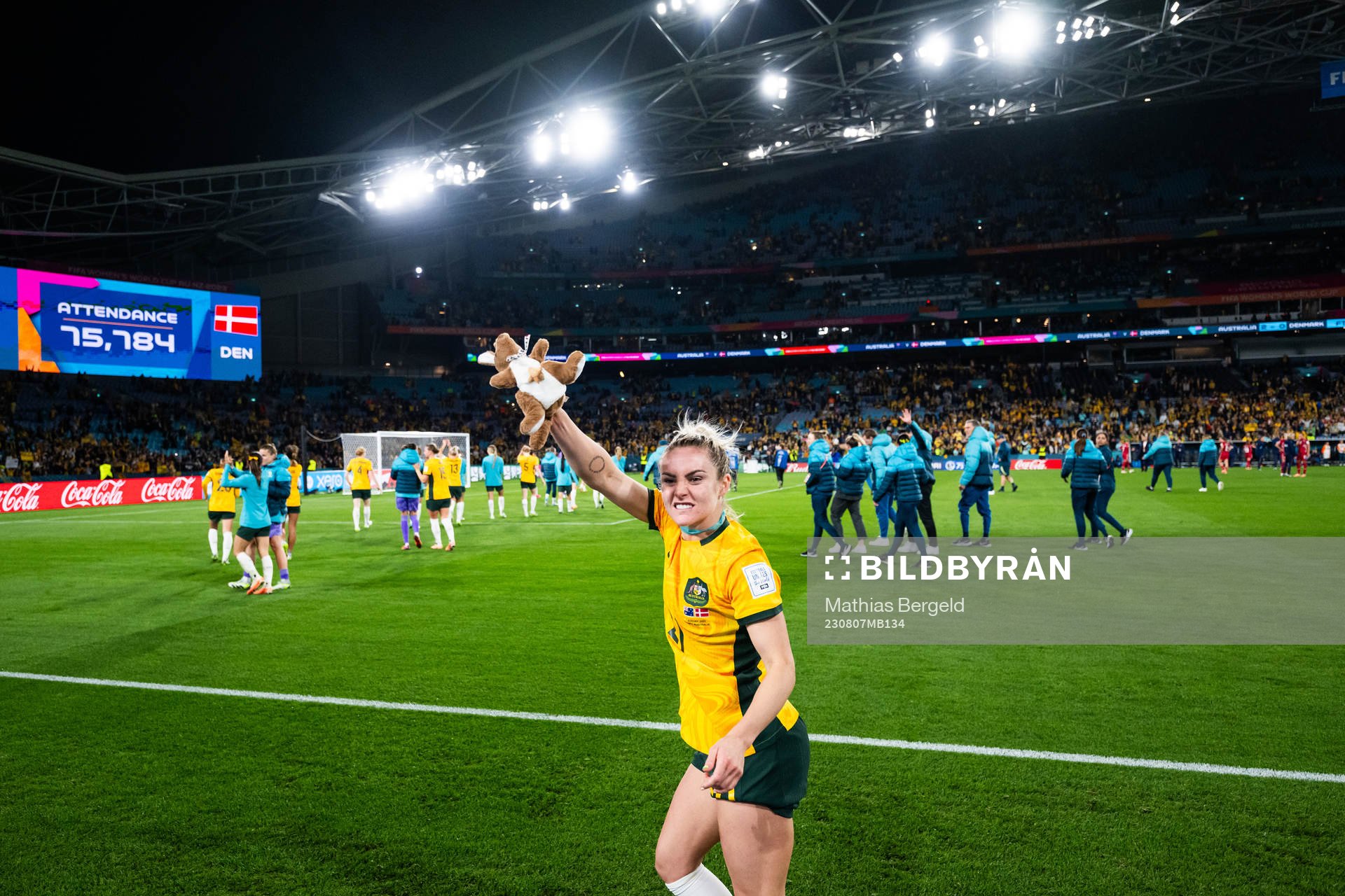 Ellie Carpenter of Australia celebrates