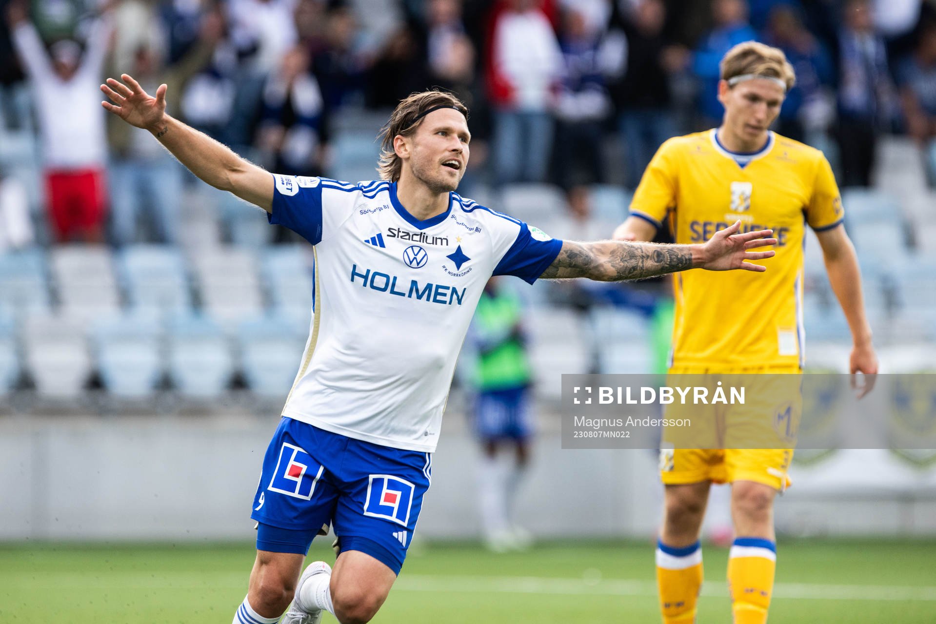 IFK Norrköpings Arnor Traustason jublar