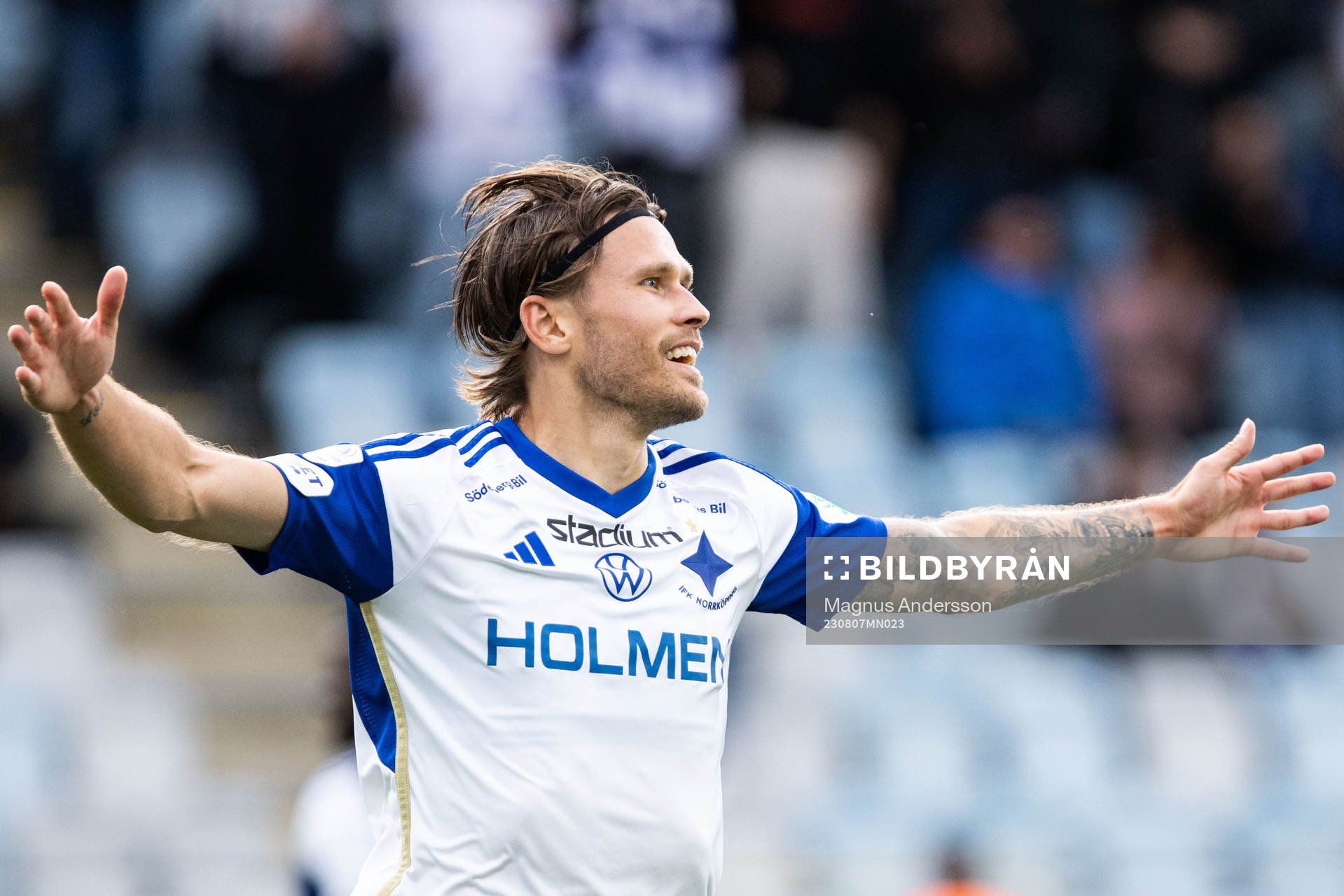 IFK Norrköpings Arnor Traustason jublar