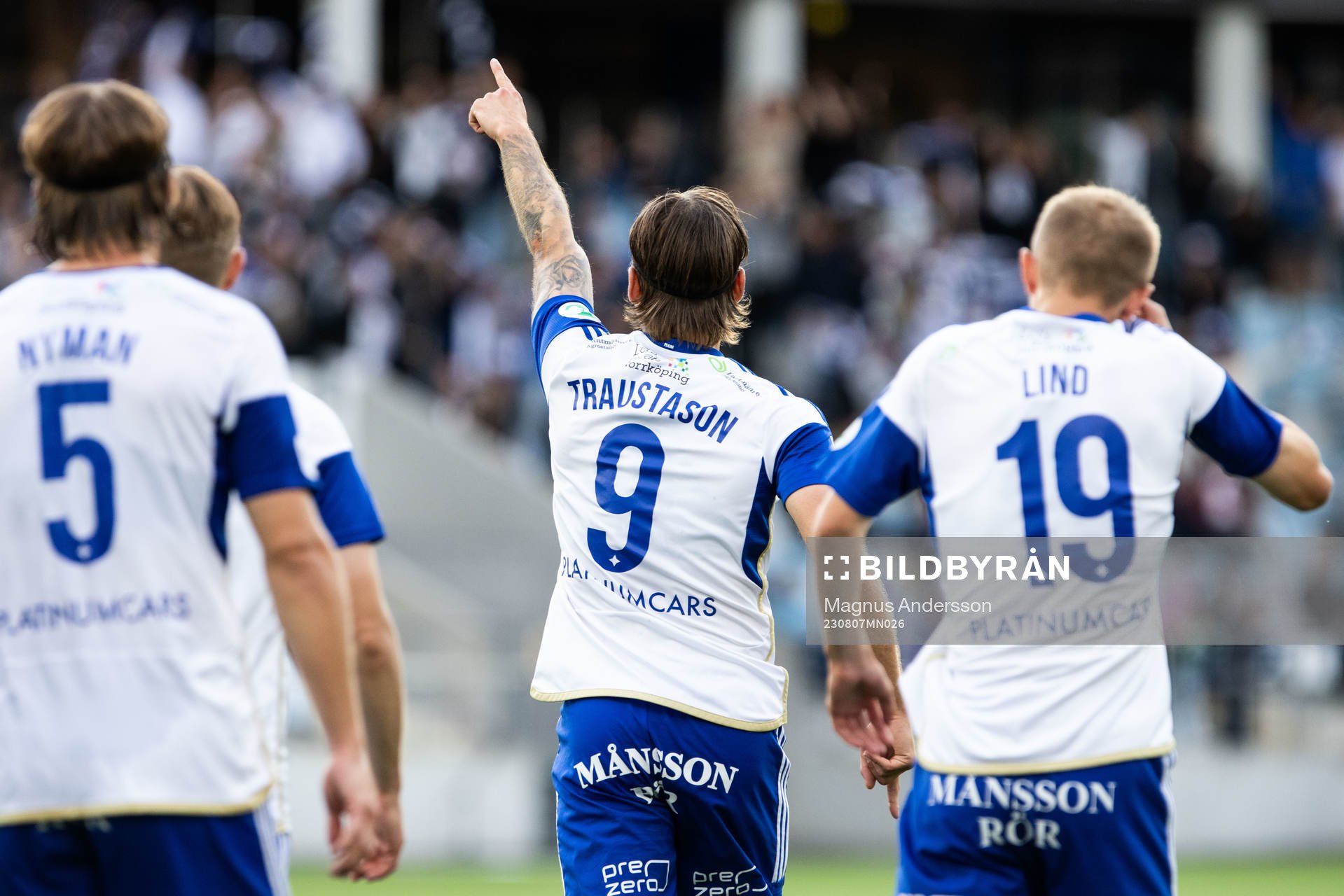 IFK Norrköpings Arnor Traustason jublar