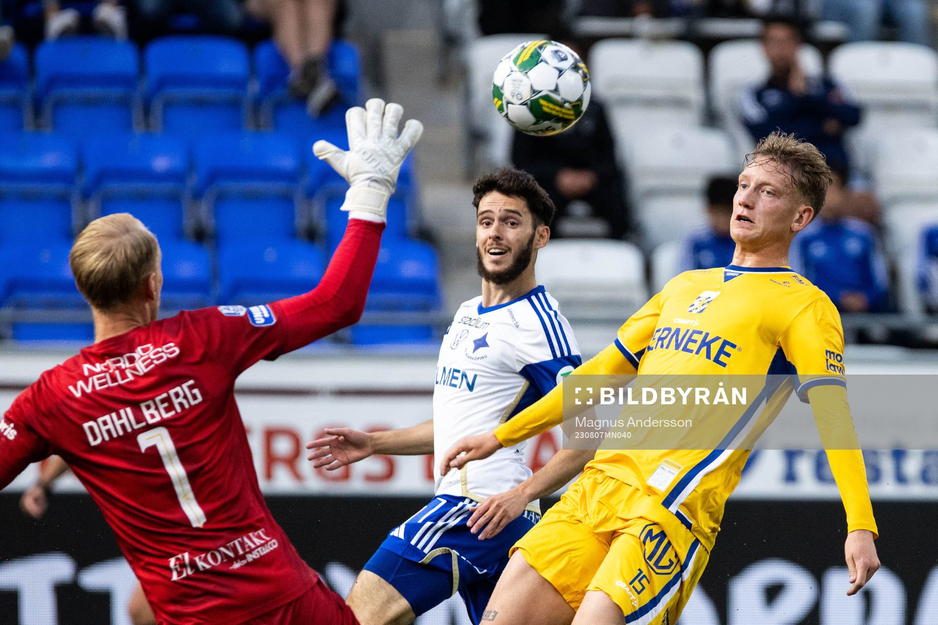 IFK Norrköpings Laorent Shabani gör 3-0 bakom IFK