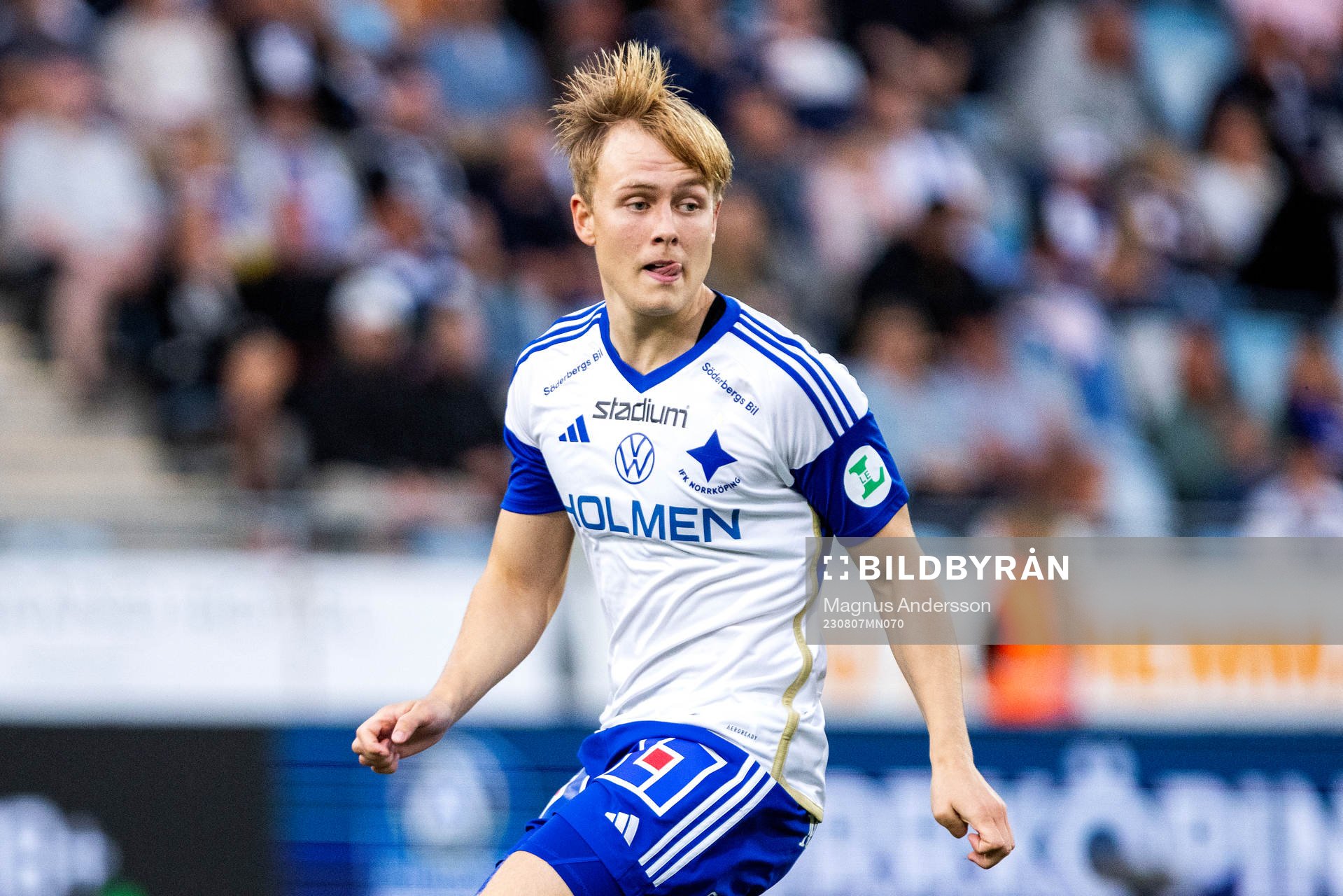 Norrköpings Isak Andri Sigurgeirsson