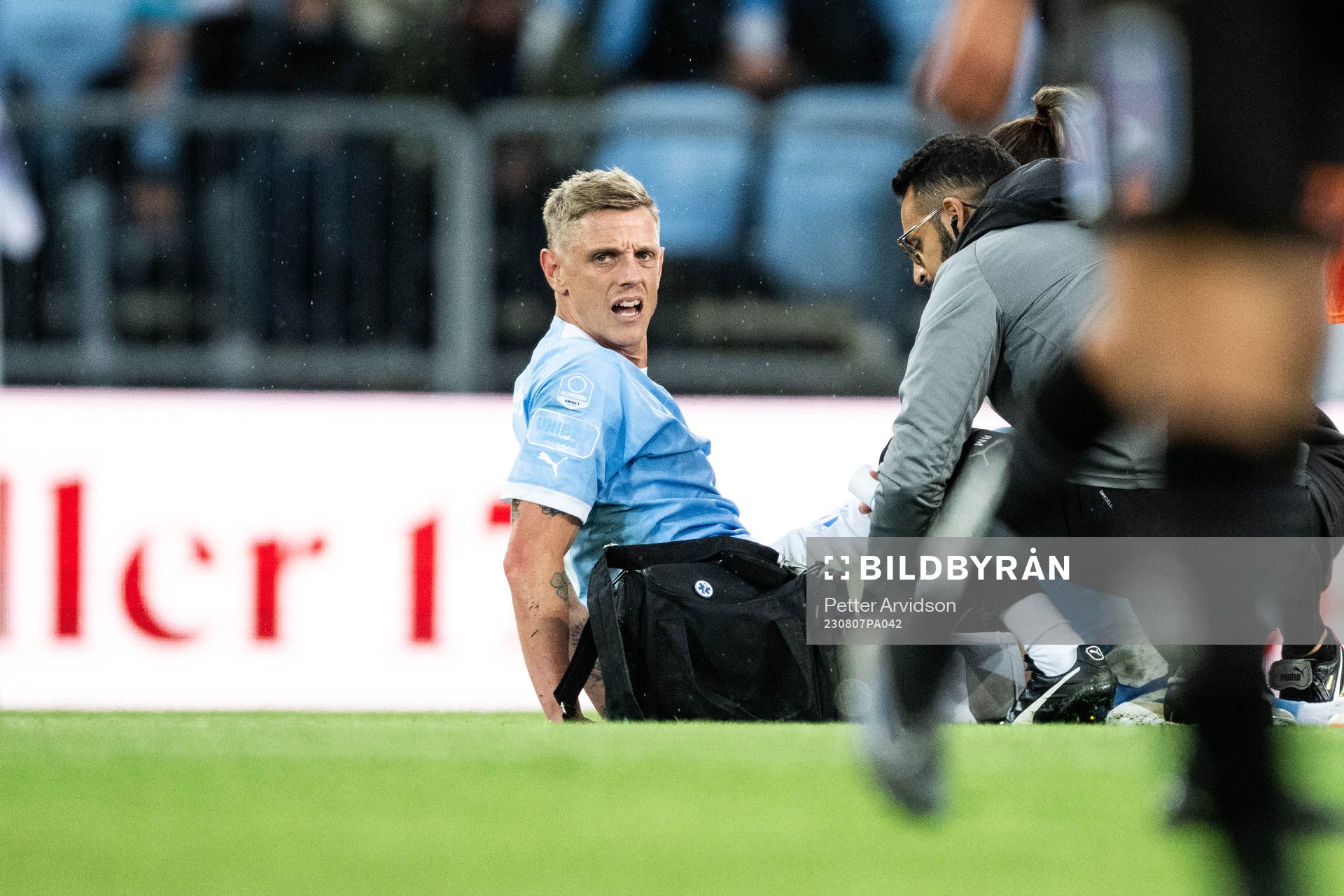 Malmö FFs Søren Rieks har ont