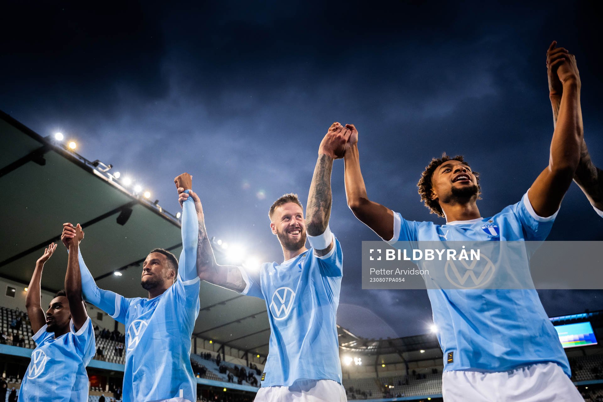 Malmö FFs Taha Ali, Martin Olsson, Pontus Jansson och