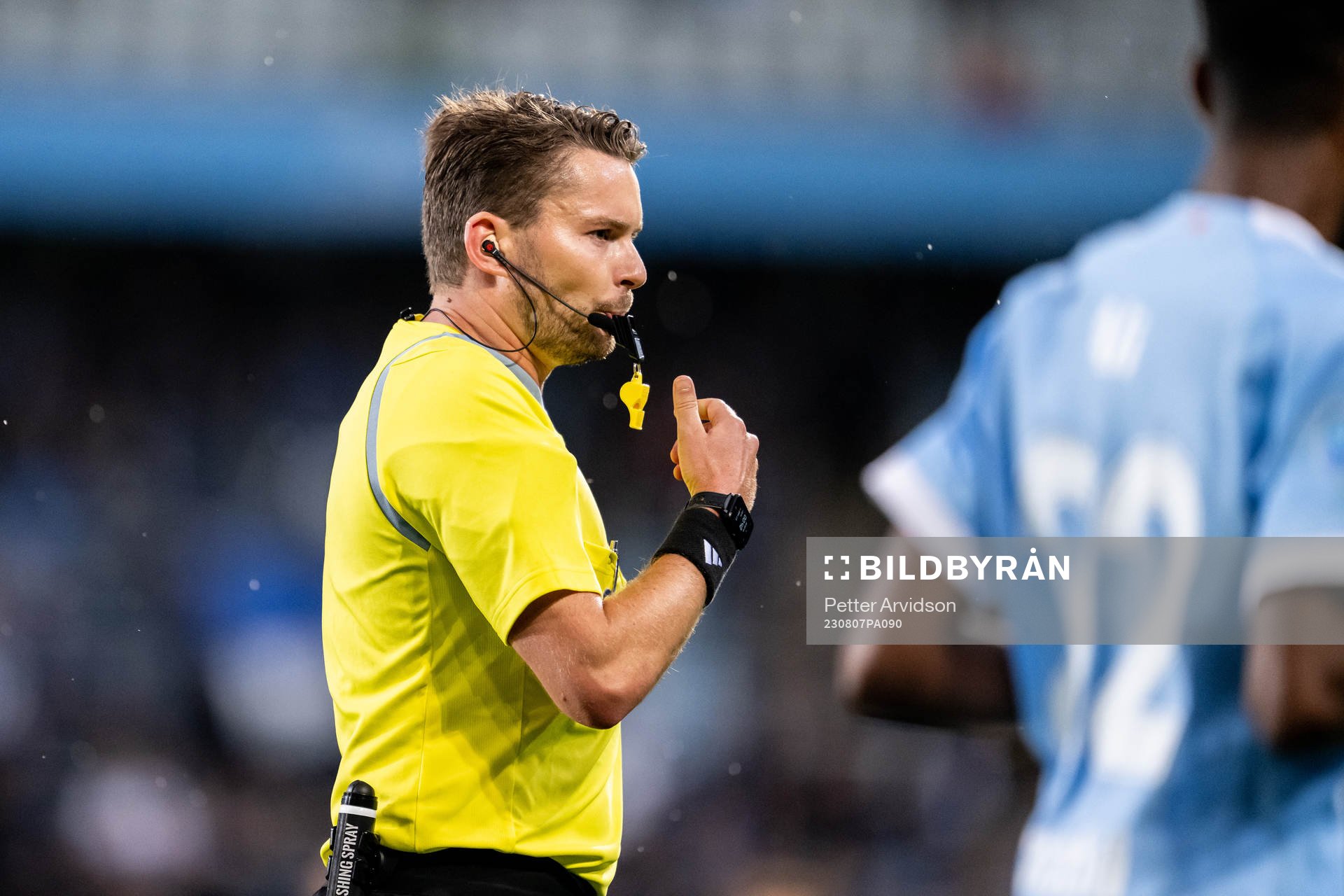 under fotbollsmatchen i Allsvenskan mellan Malmö FF och