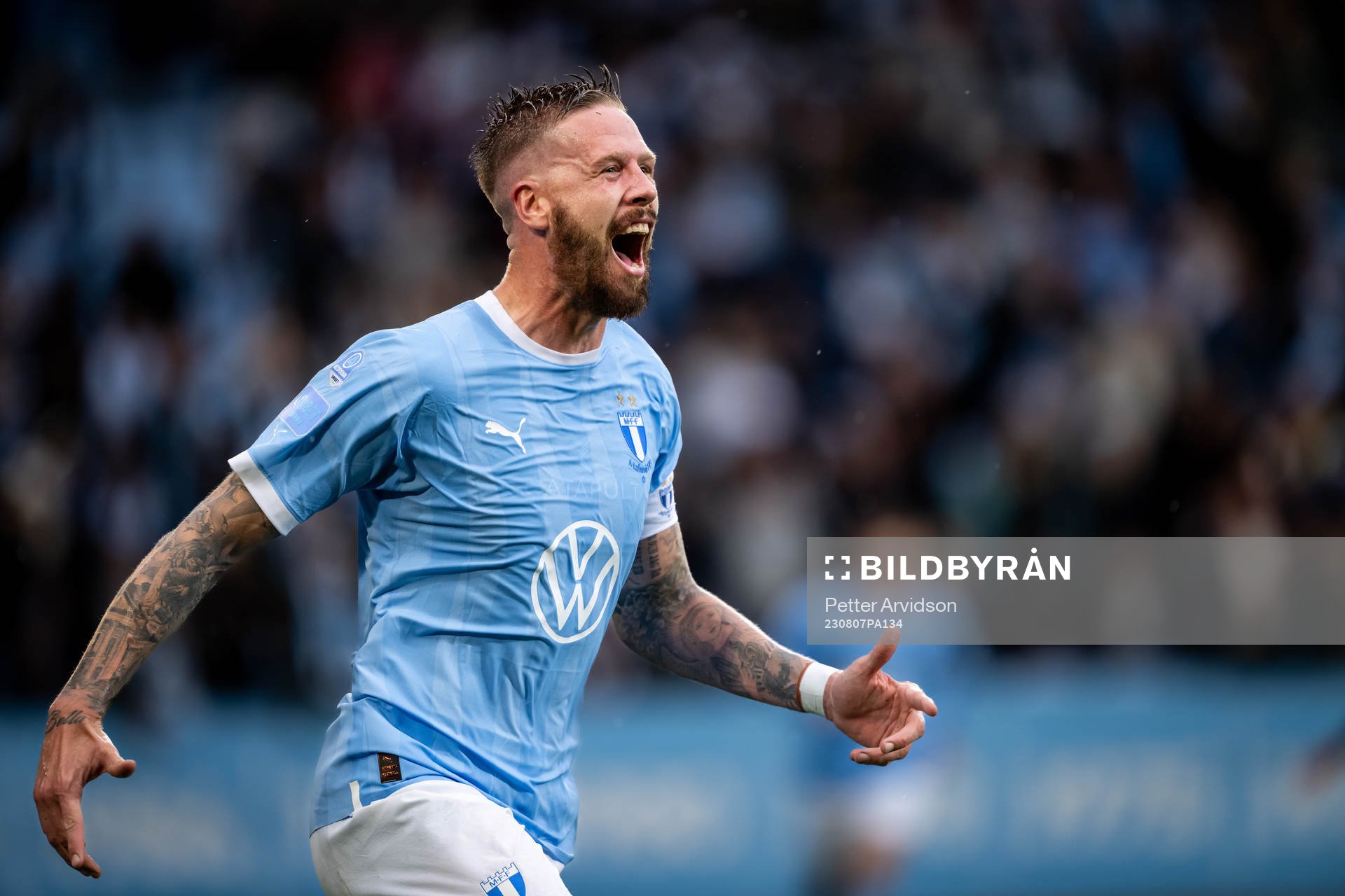 Malmö FFs Pontus Jansson jublar