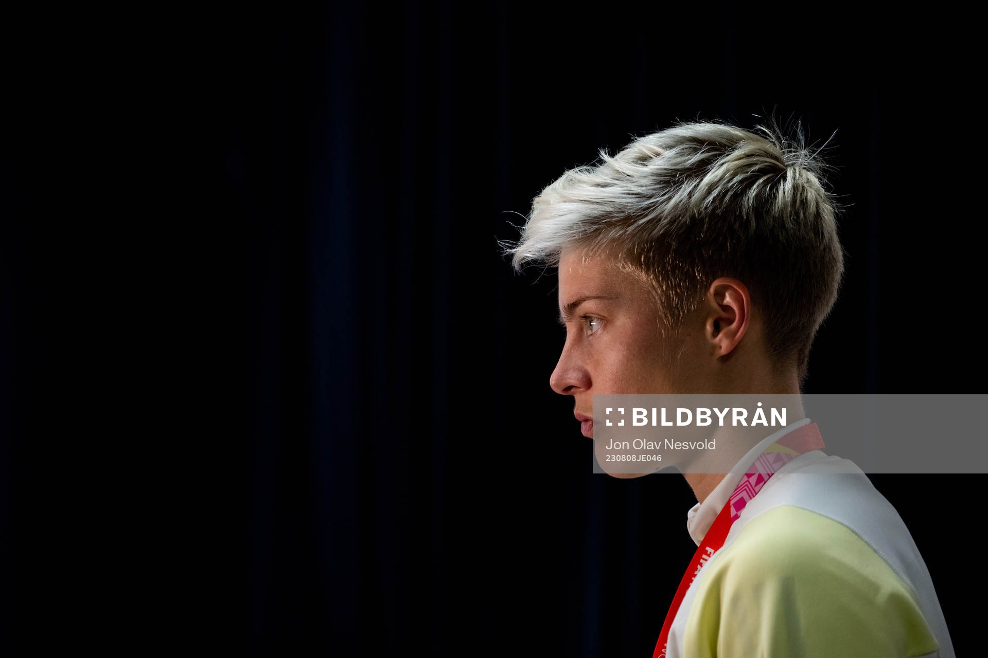 Lina Hurtig of Sweden at a press event