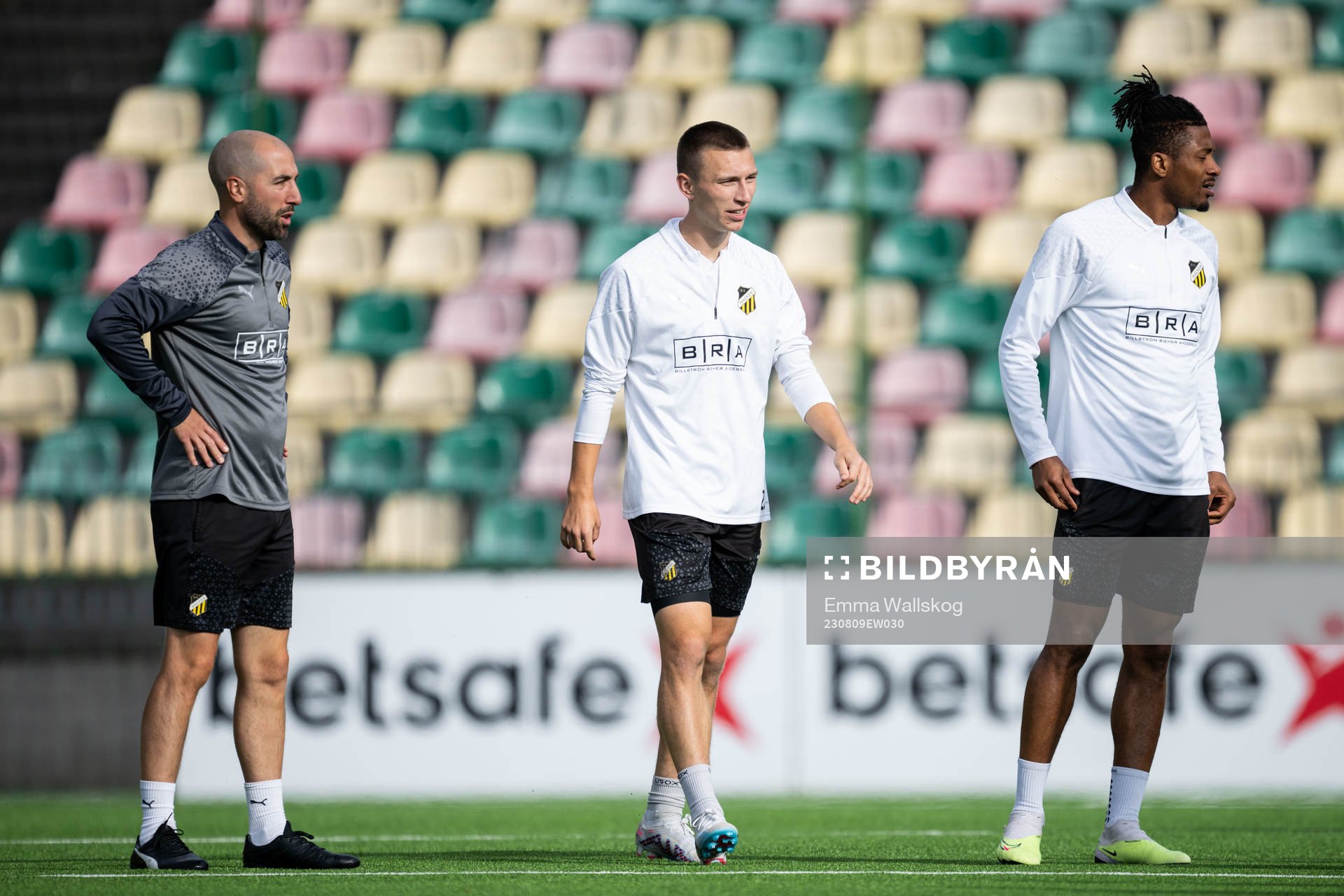 Martin Foyston, assistant coach, Kristoffer Lund Hansen and