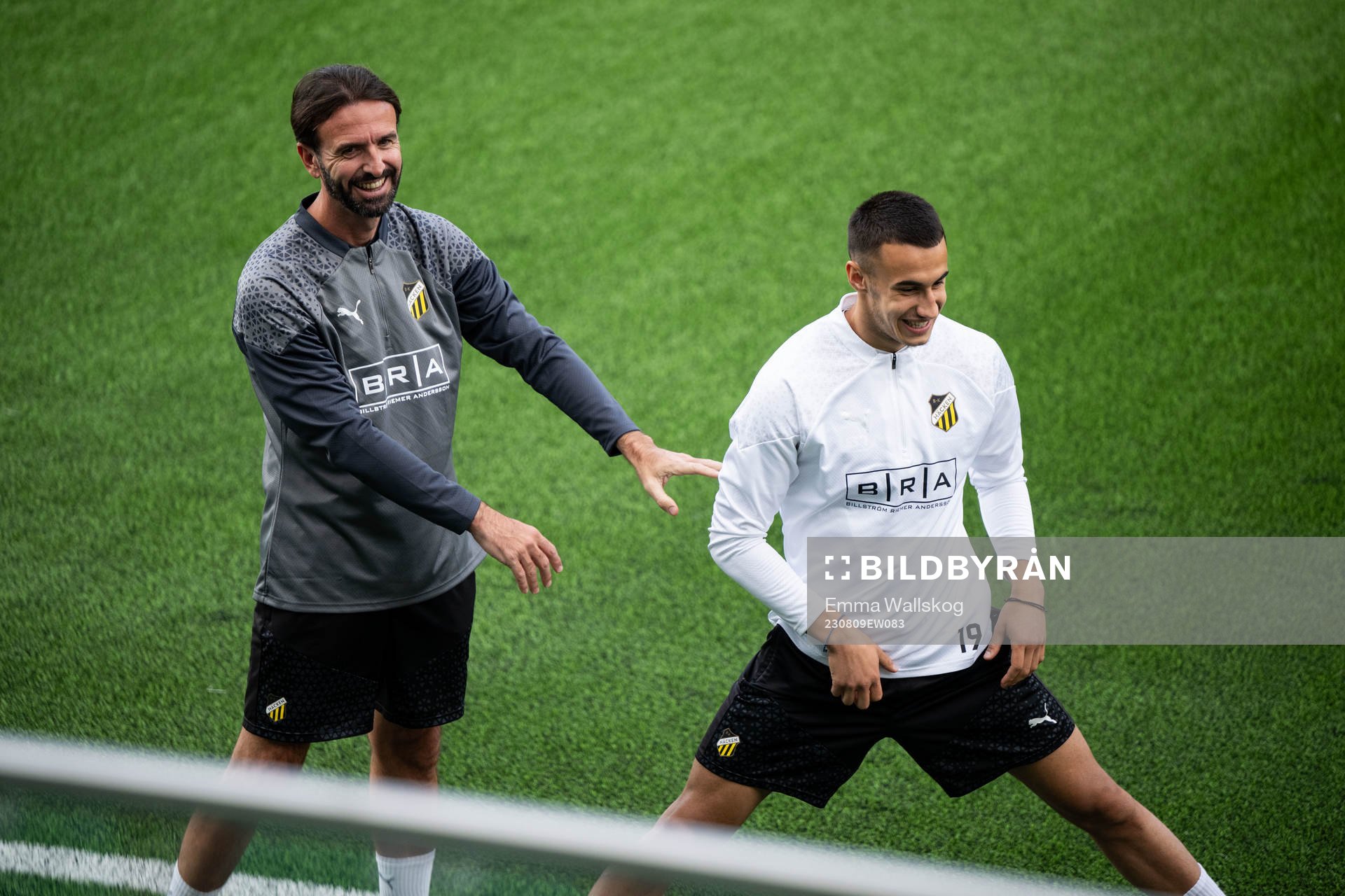 Jordi Gonzalez, fitness trainer and Srdjan Hrstic