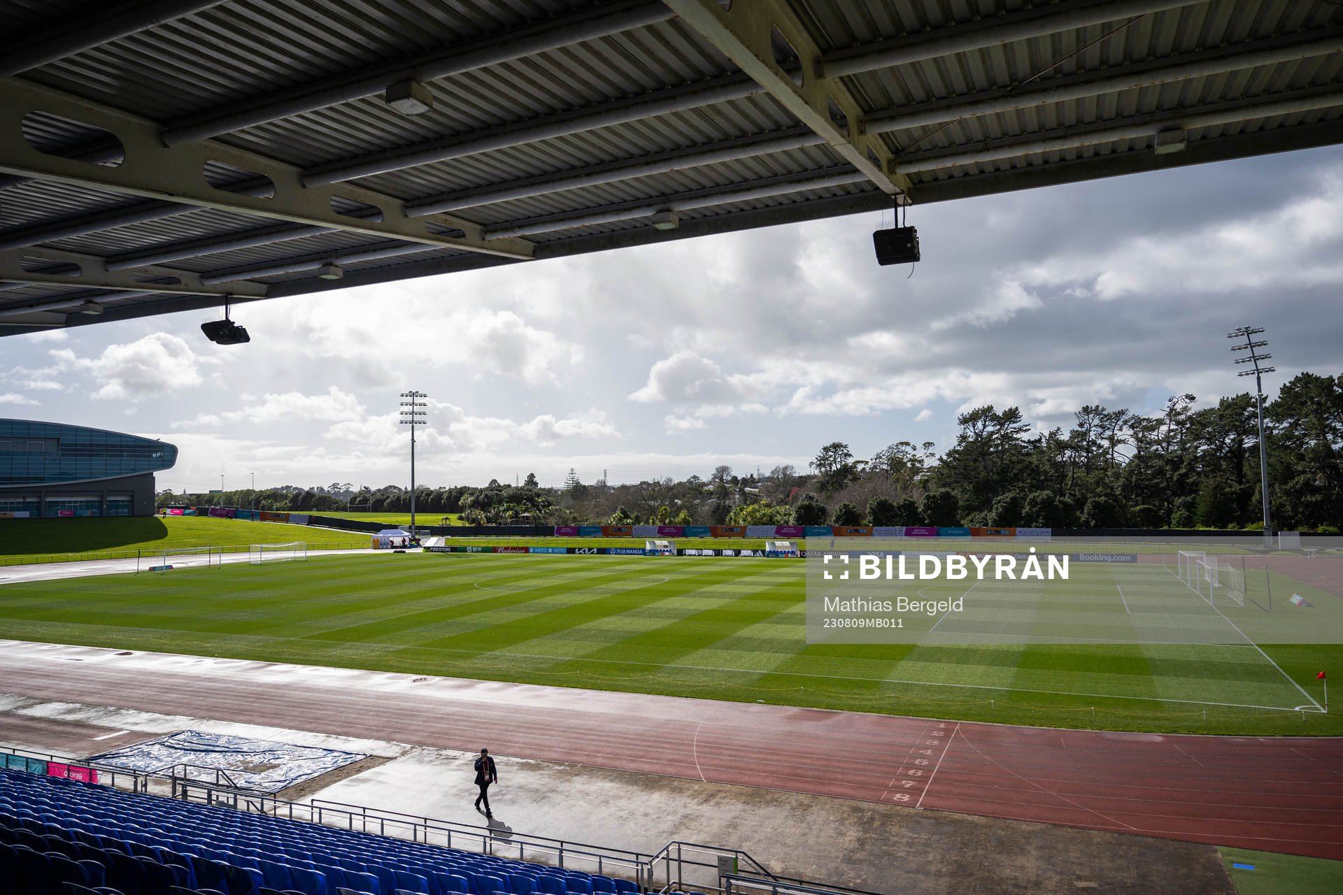 Waitakere Stadium at a training session with the Swedish