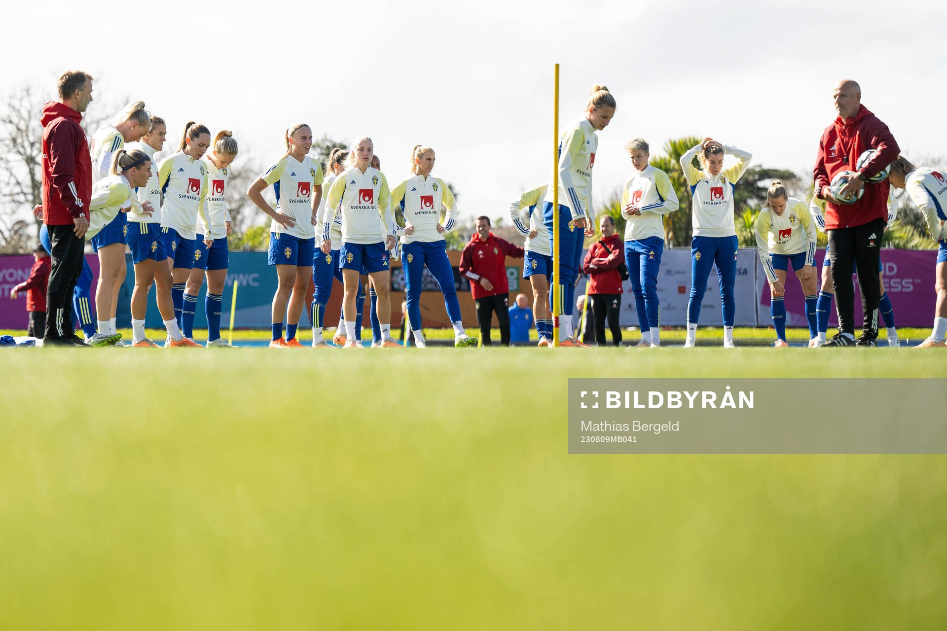 Players of the Swedish women's national football team at a