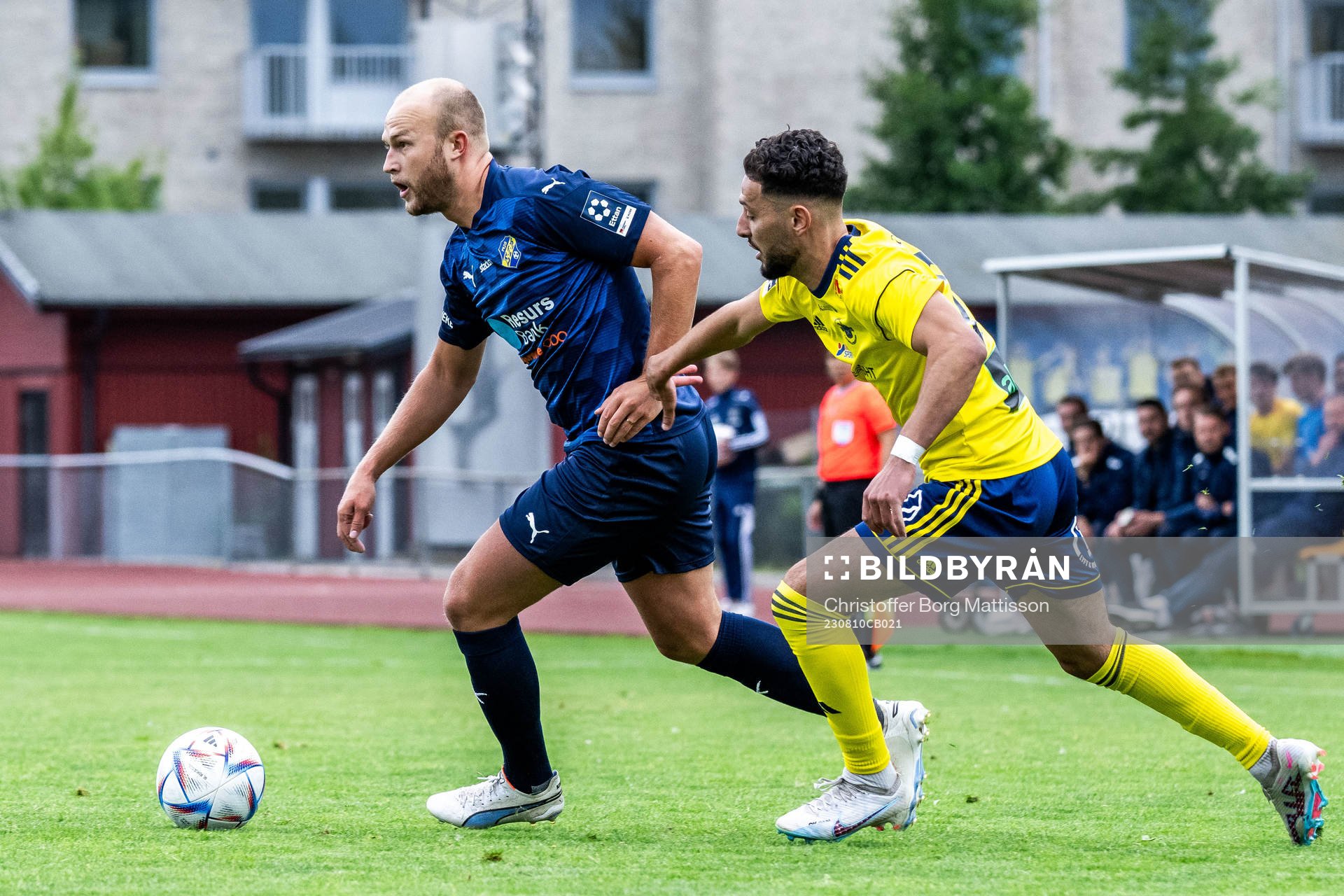 Eskilsminne IFs Christian Ljungberg och Ängelholms Oussama